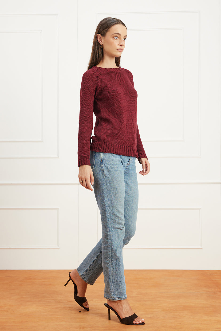 Sloane Crewneck (Burgundy)