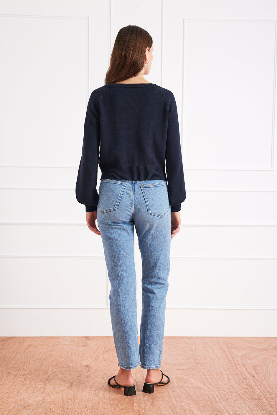 Greta Cardigan (Midnight Navy)