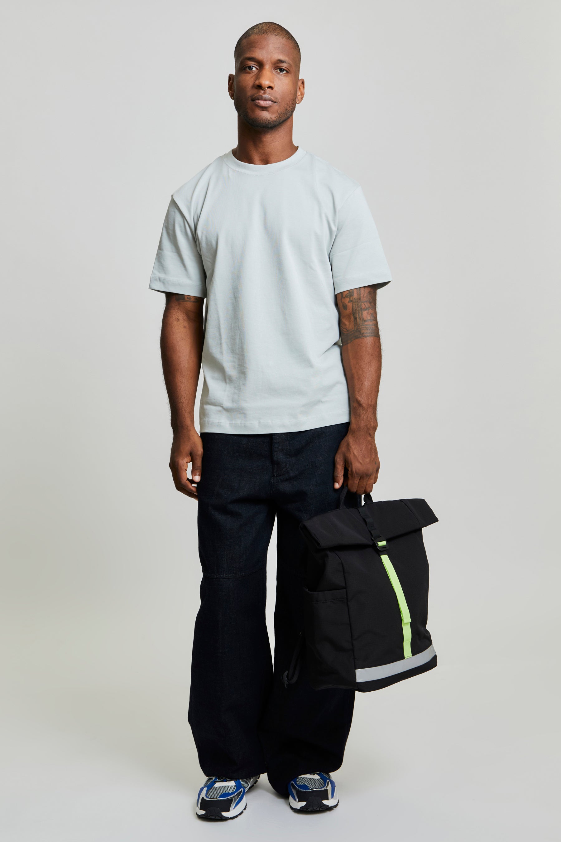 Lars Roll Backpack (Black Lime)