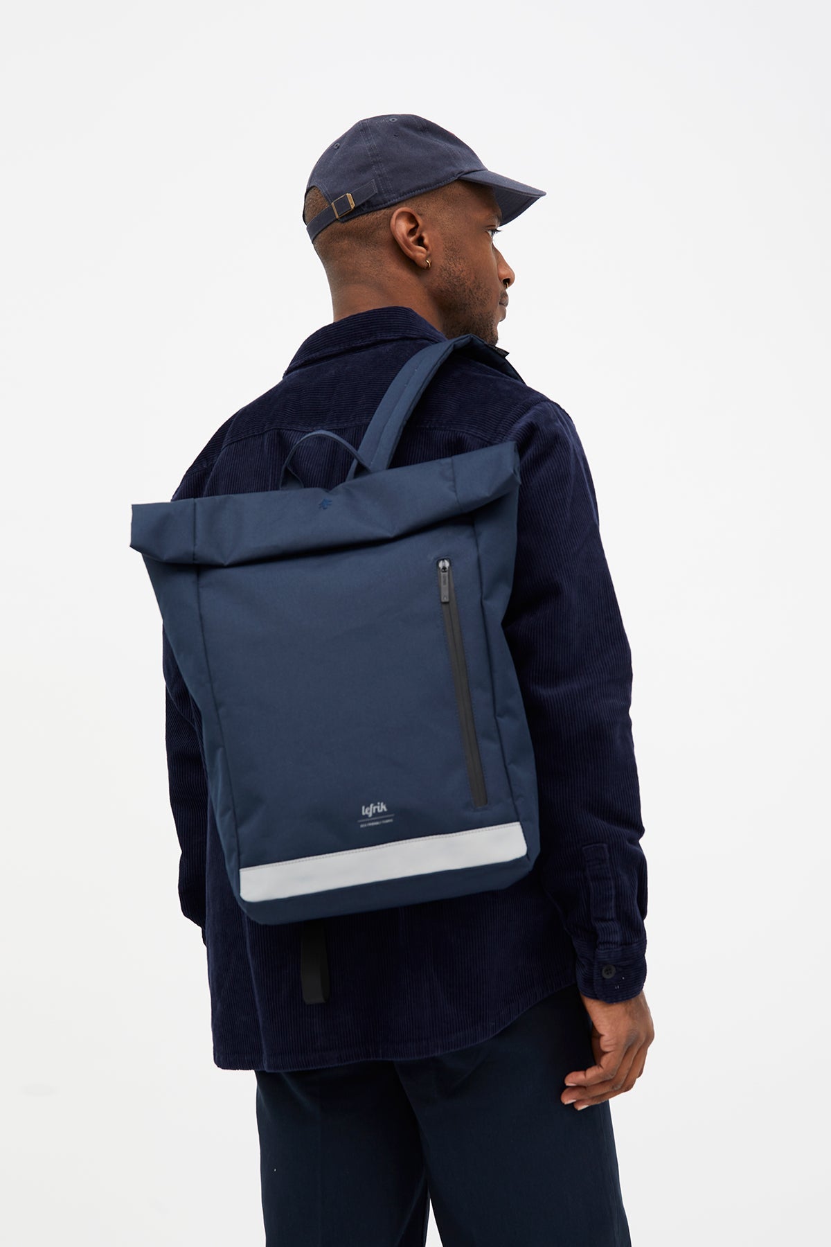 Roll Reflective Backpack (Navy)