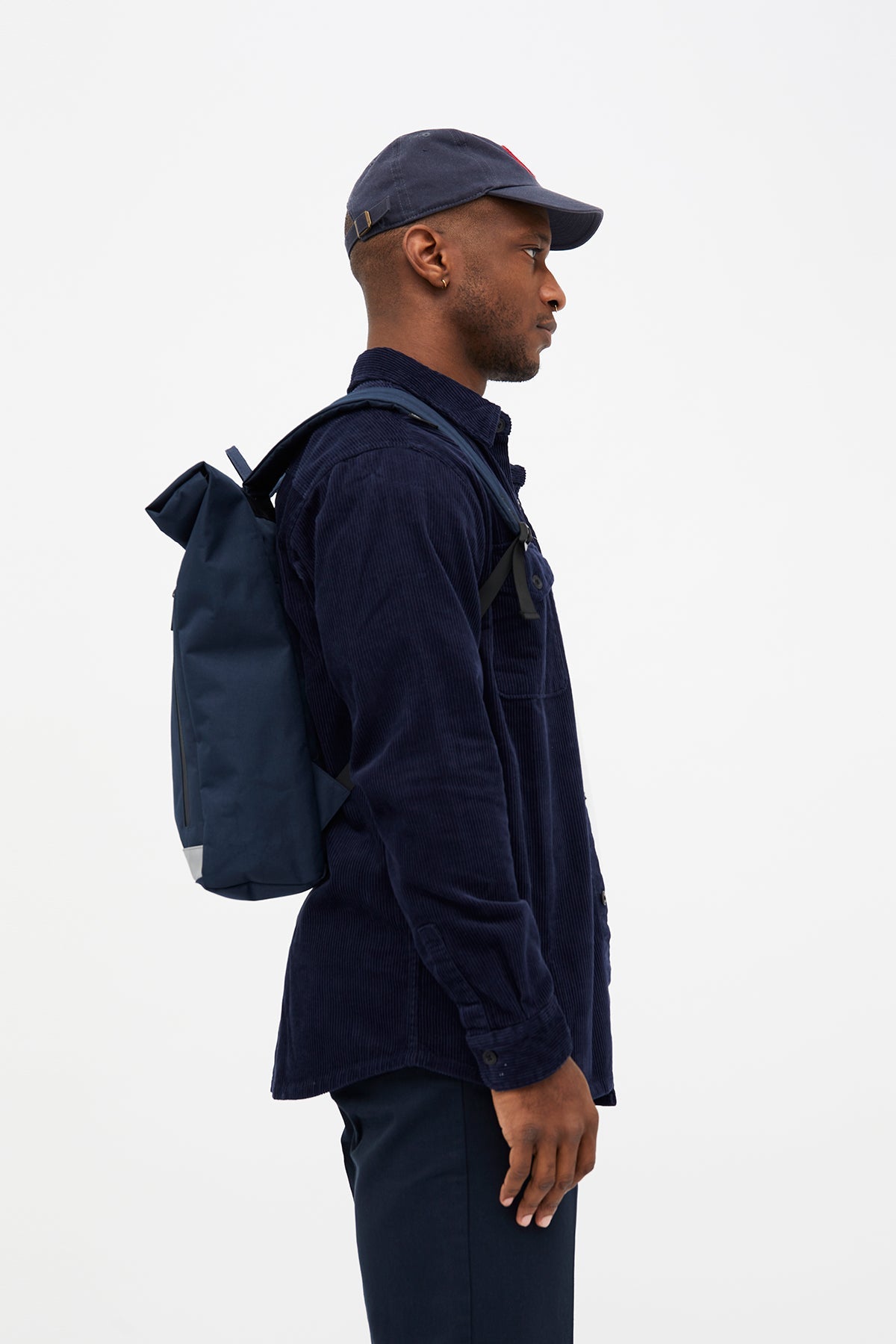 Roll Reflective Backpack (Navy)