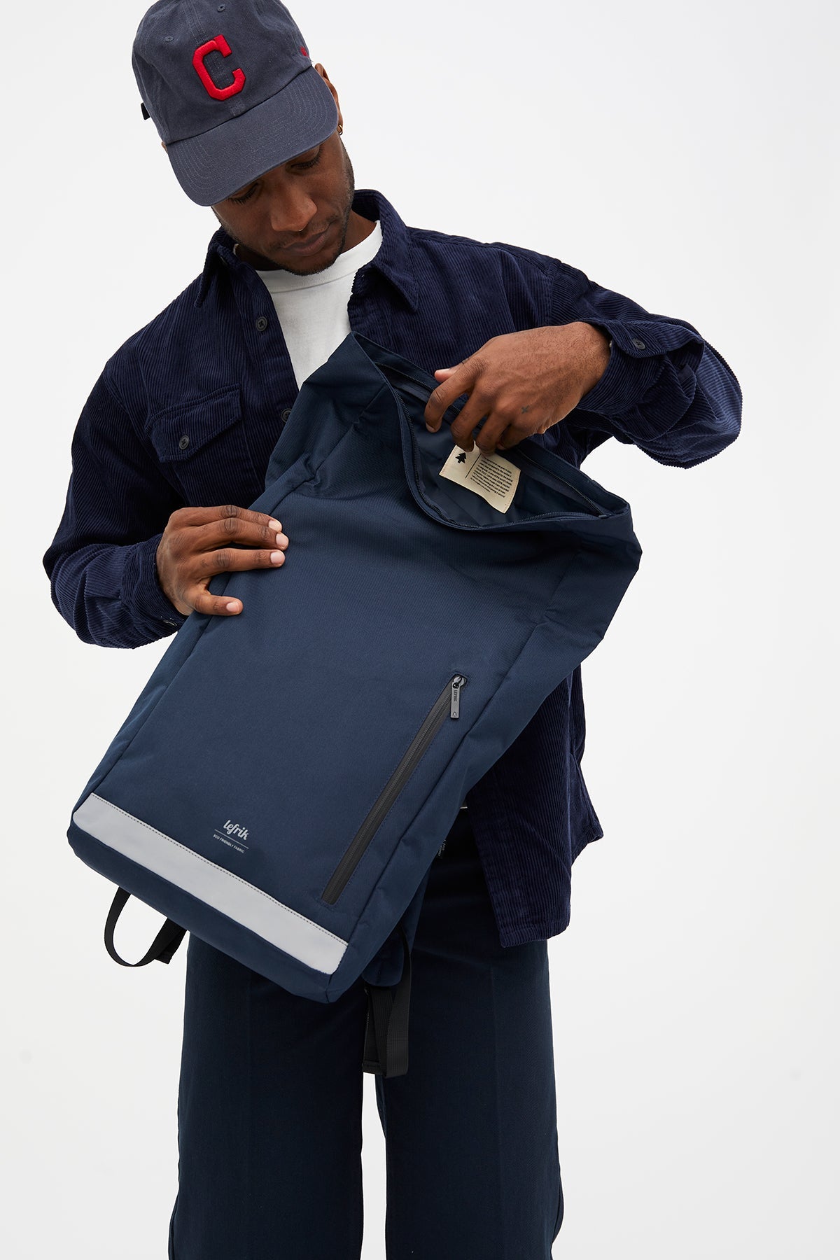 Roll Reflective Backpack (Navy)