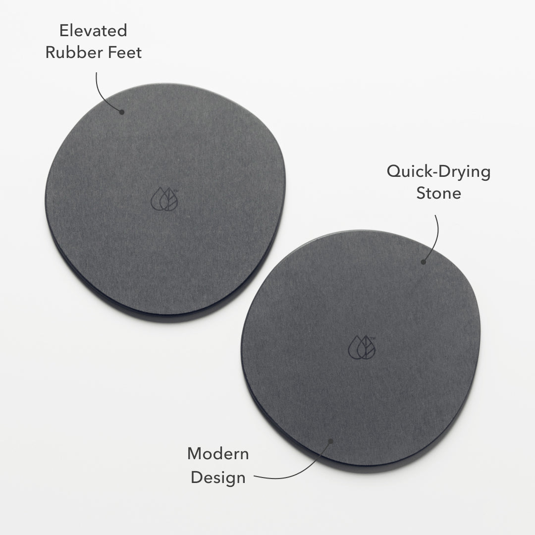 modern elevated plant saucer that dries quickly