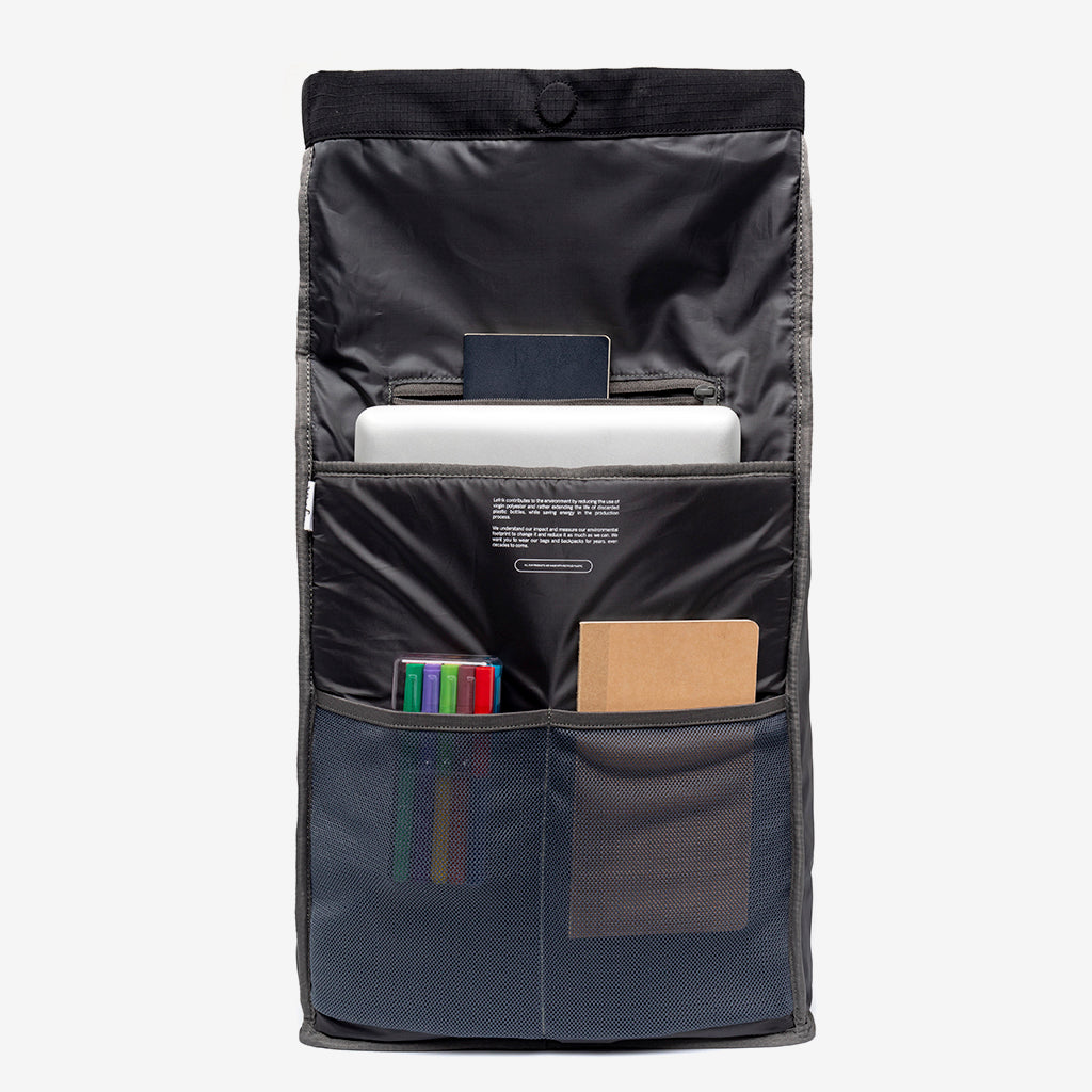 Lars Roll Backpack (Black Lime)