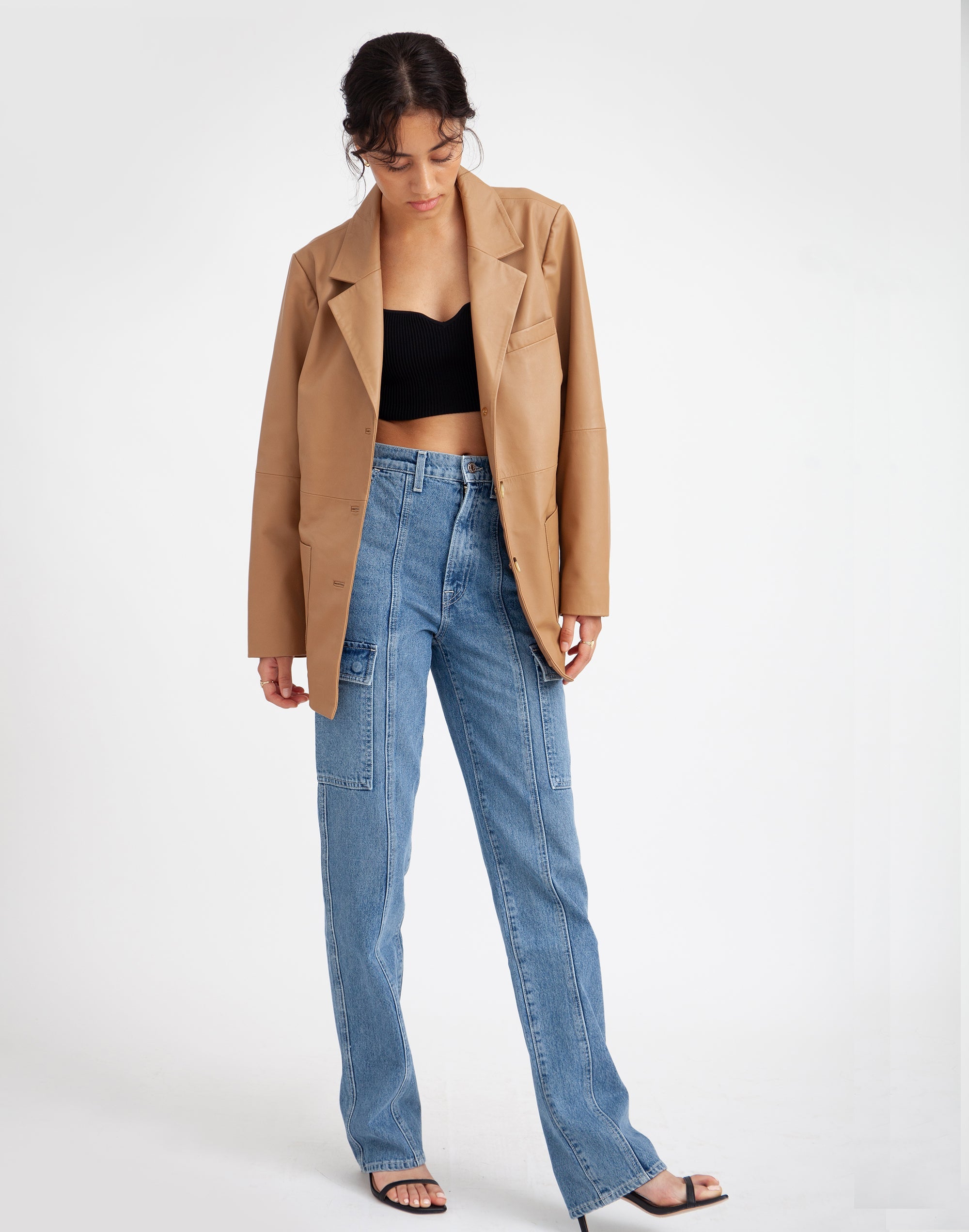 Deadstock Leather Blazer