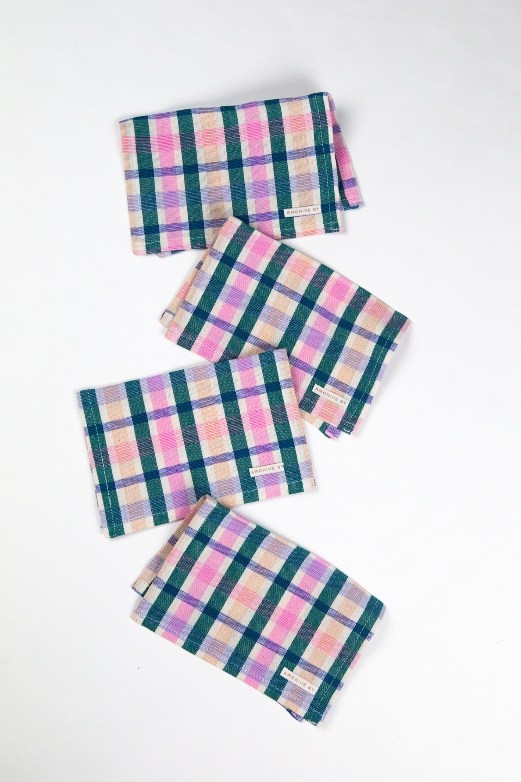 Lola Plaid Cocktail Napkin Set of 4