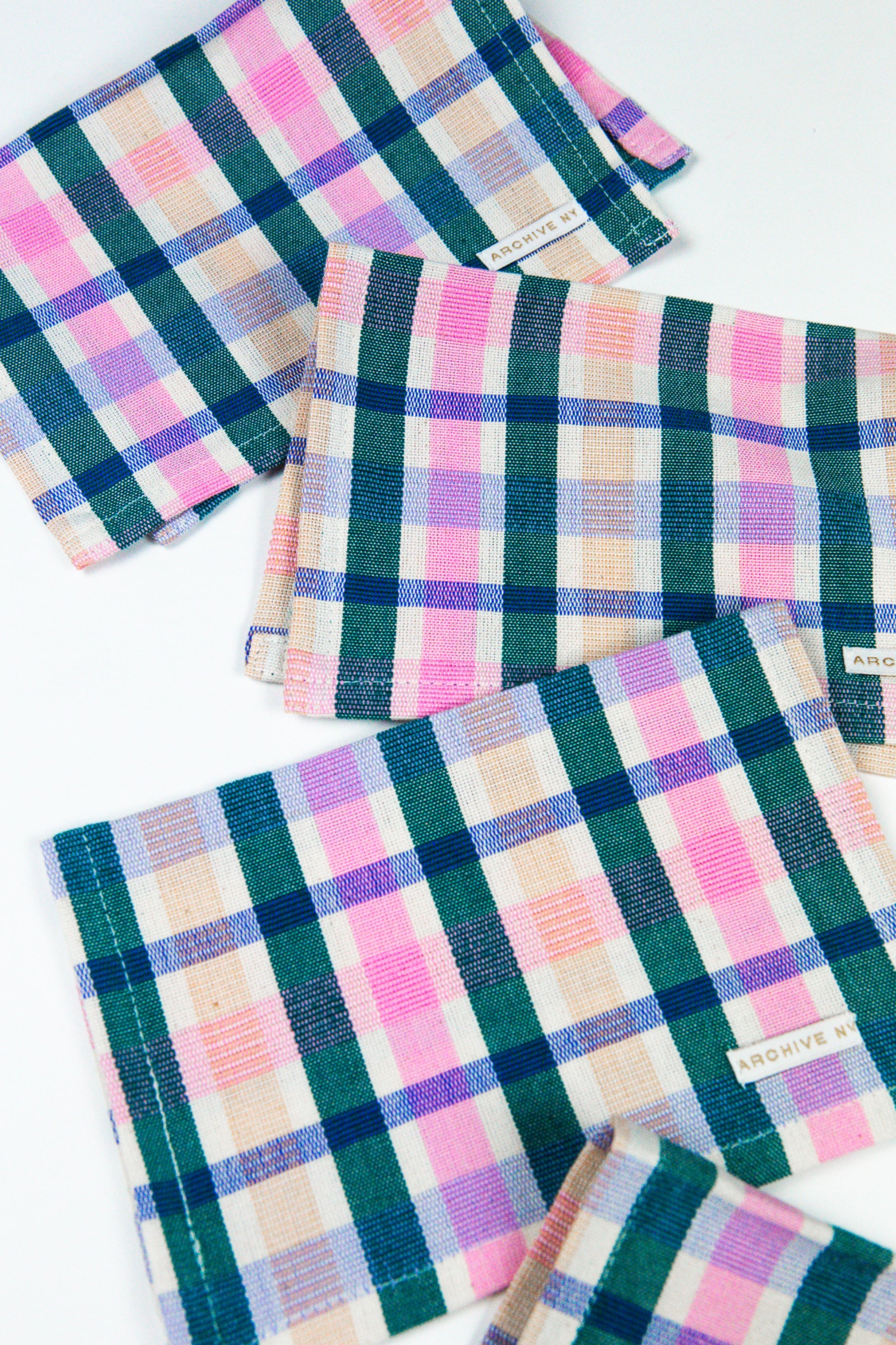 Lola Plaid Cocktail Napkin Set of 4