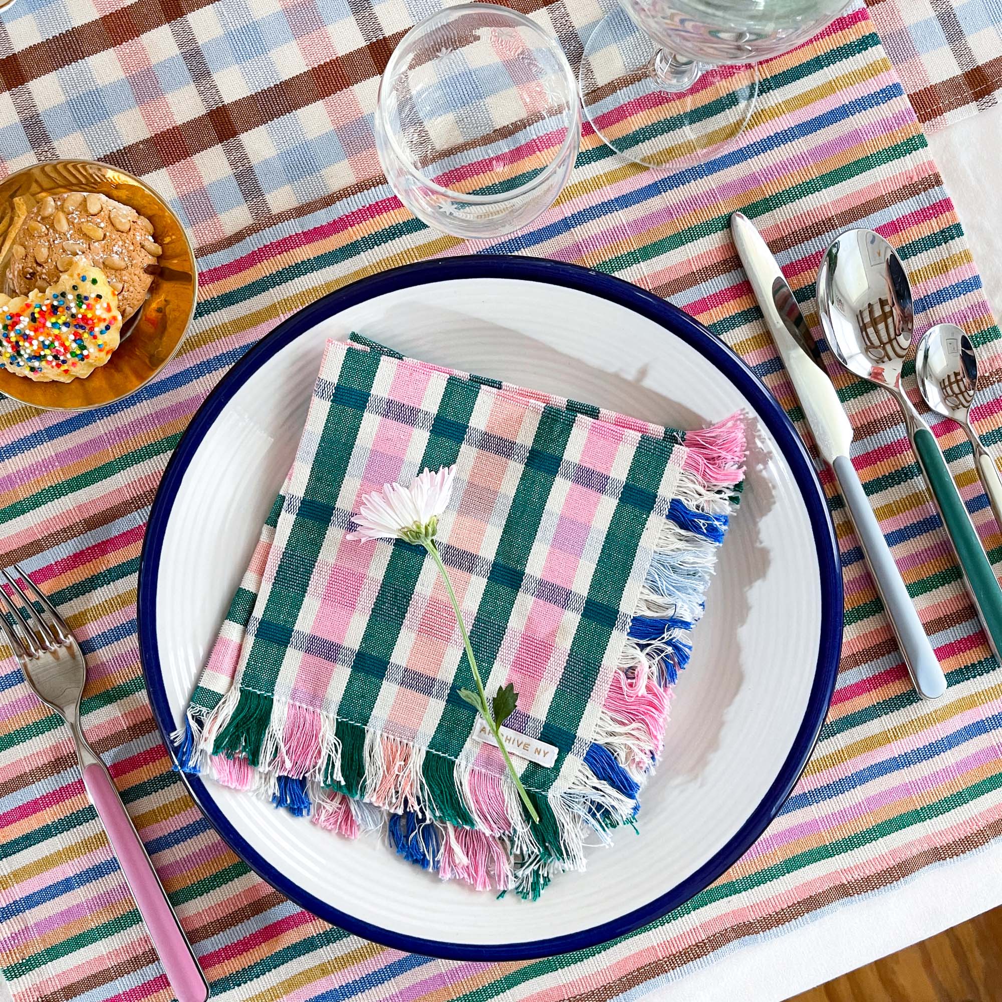 Lola Plaid Party Napkin
