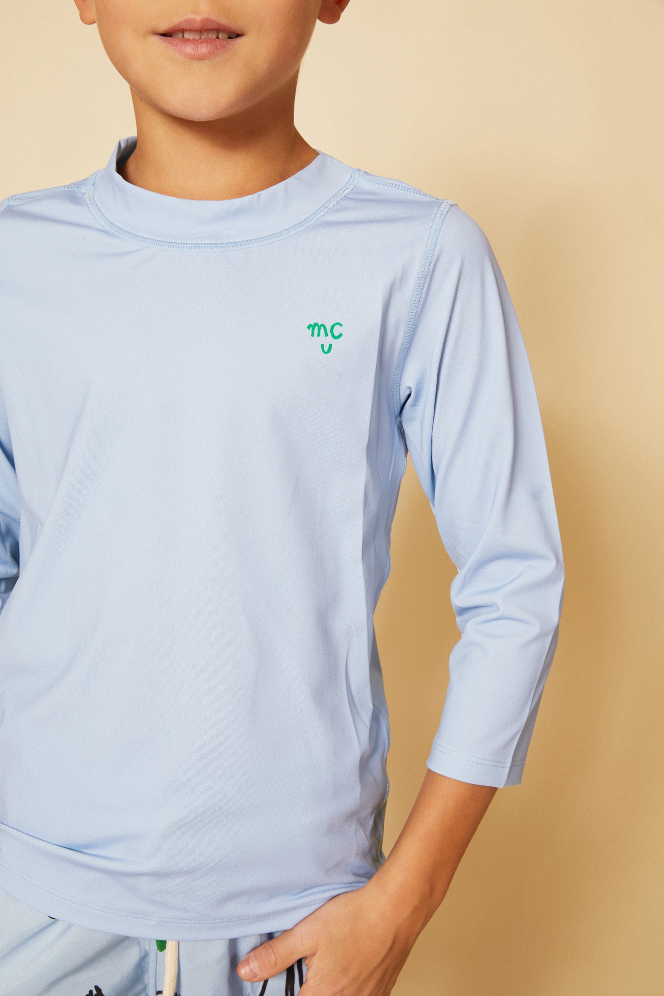 Placid Blue Kid Rashguard