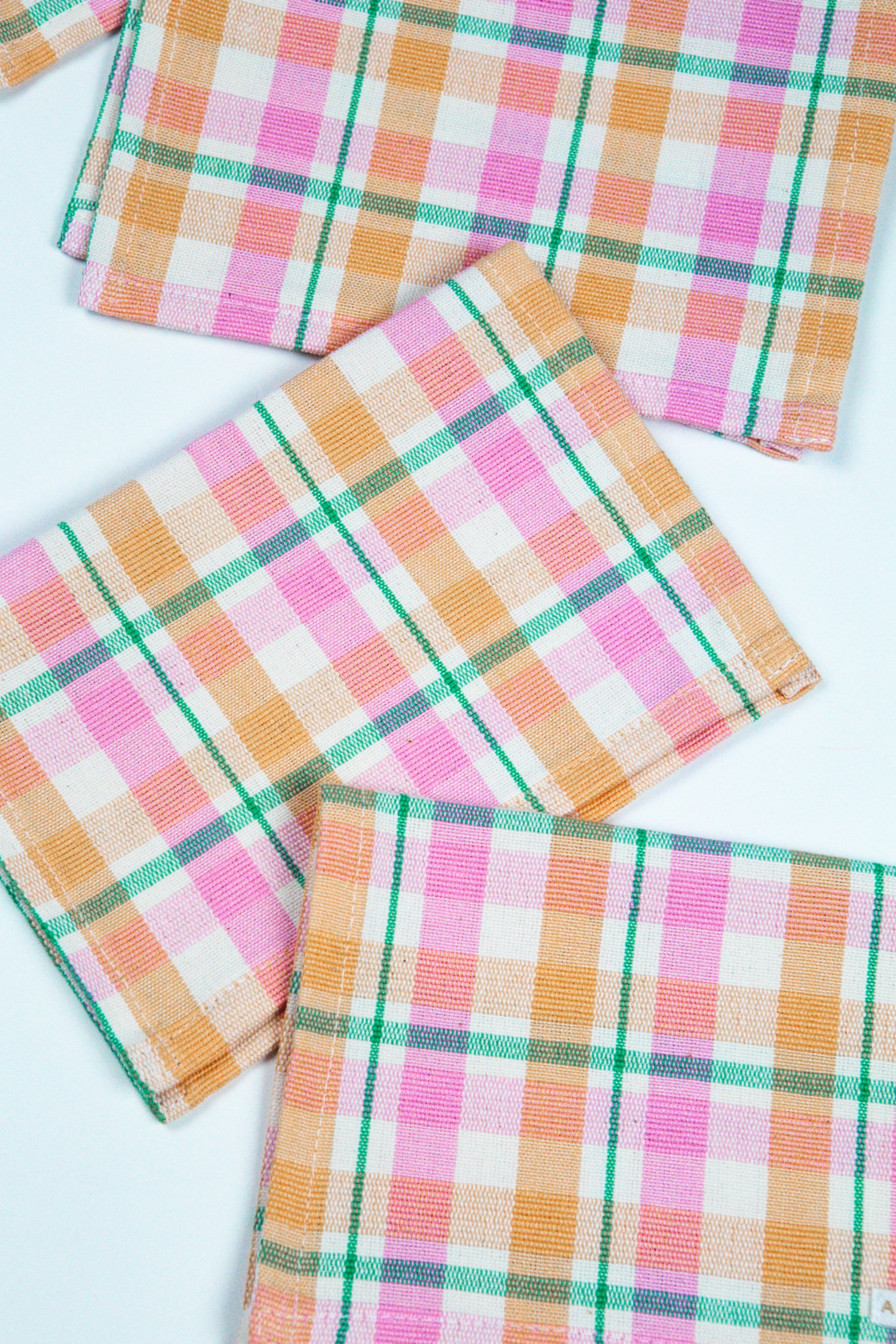 Marguerite Plaid Cocktail Napkin