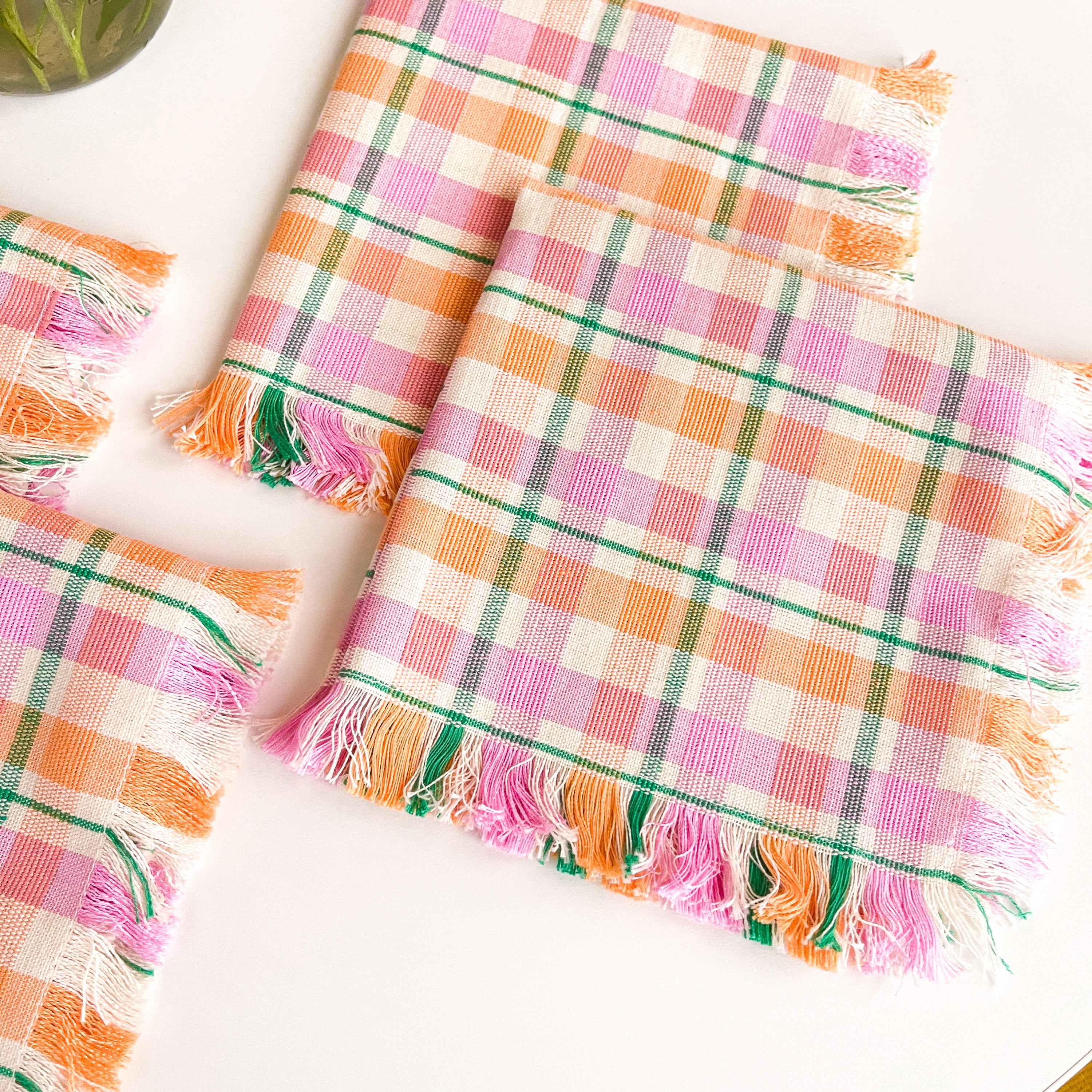 Marguerite Plaid Party Napkins