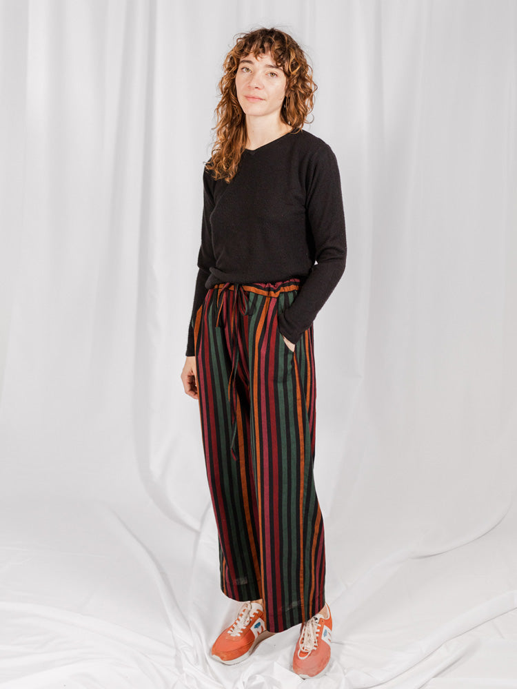 Emmy Drawstring Pant (Sunset Stripe)