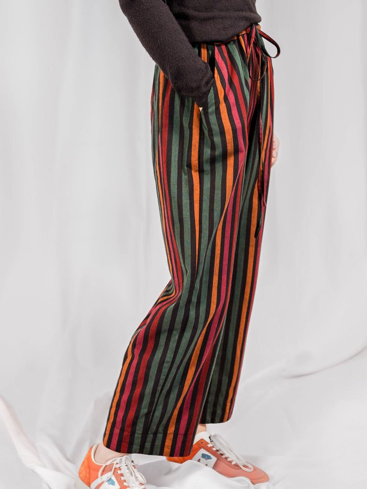 Emmy Drawstring Pant (Sunset Stripe)