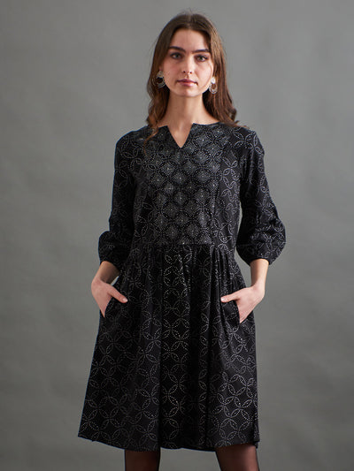 Fiona Dress (Ikigai Black)