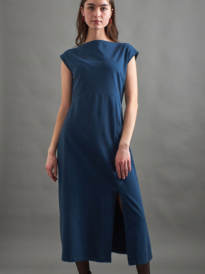 Elise Sheath Dress (Loop Knit Blue)