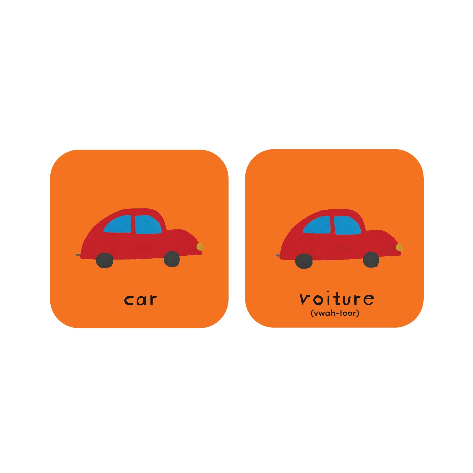 Minilingo Flashcards (English/French)