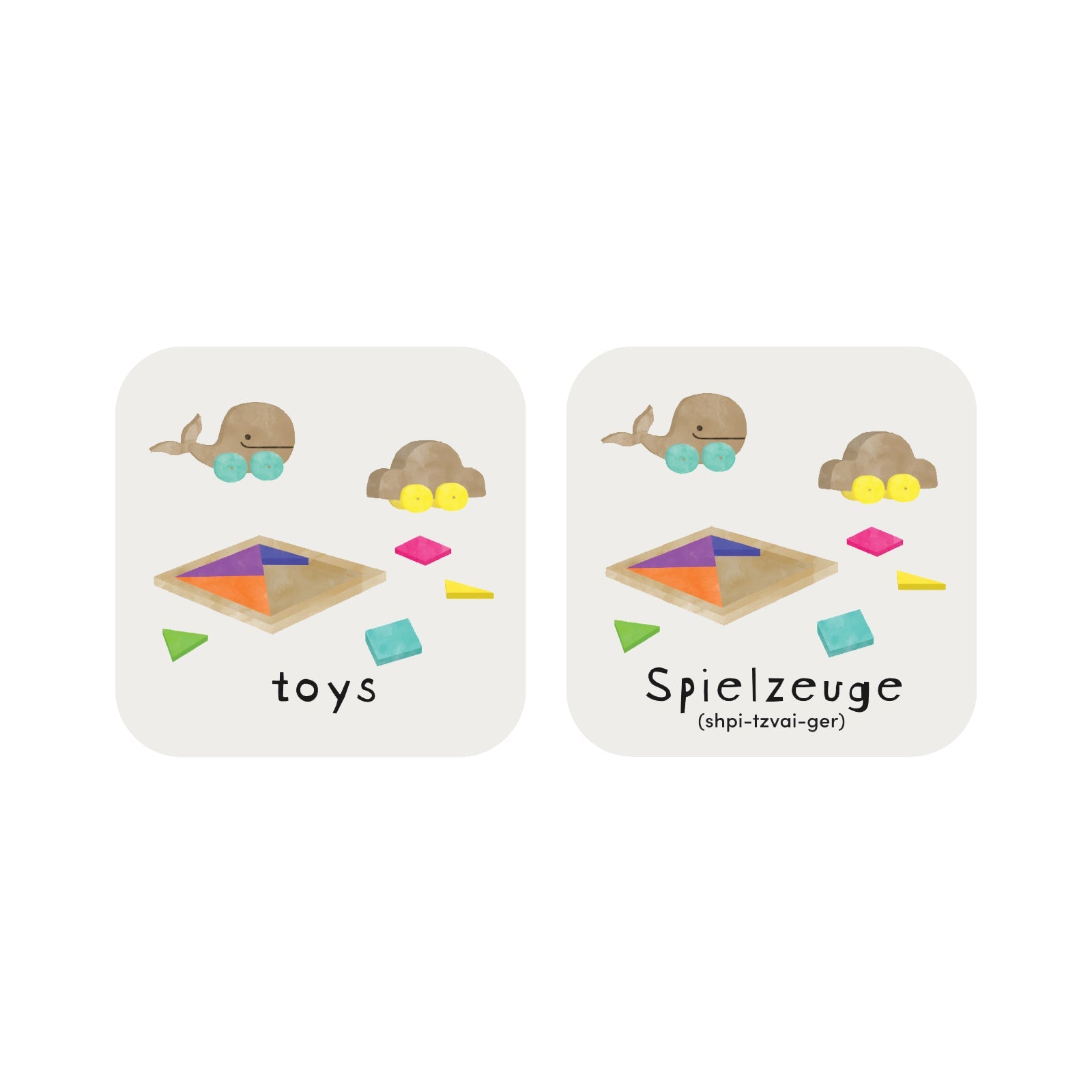 Minilingo Flashcards (English/German)