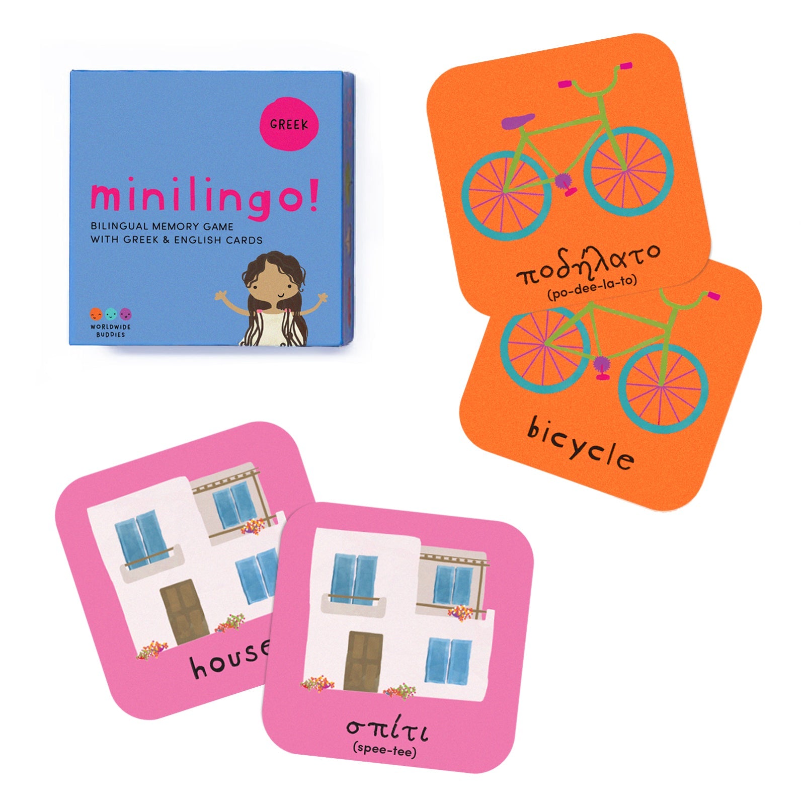 Minilingo Flashcards (English/Greek)