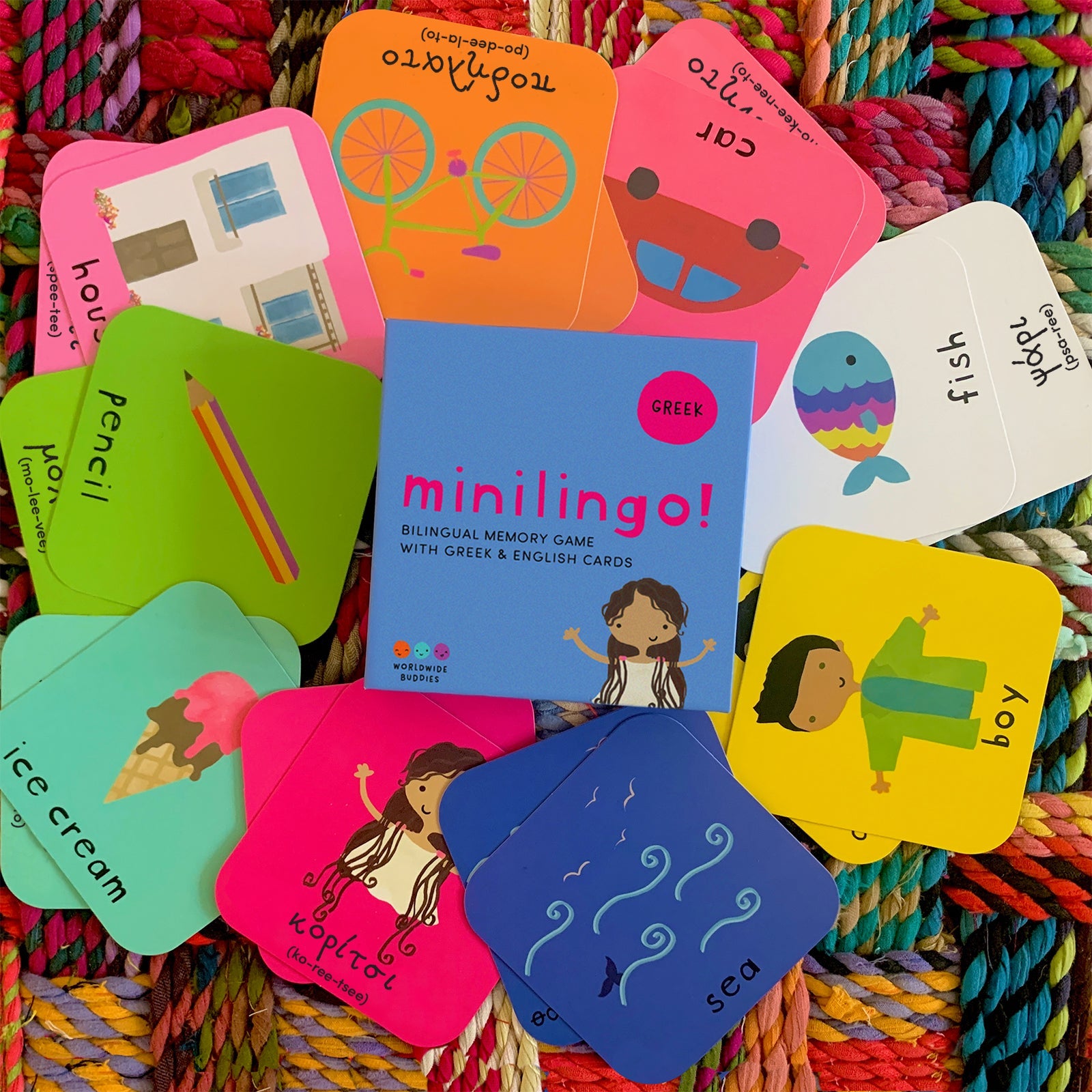 Minilingo Flashcards (English/Greek)