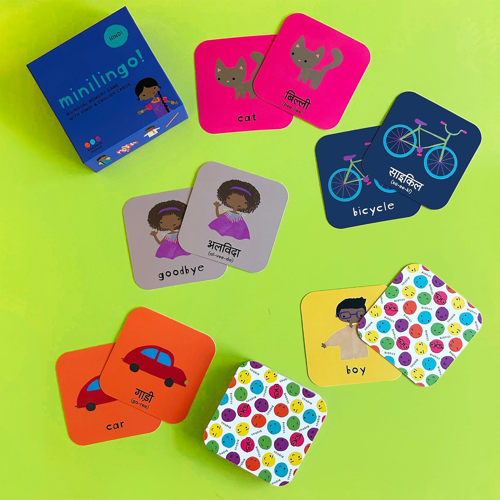 Minilingo Flashcards (English/Hindi)