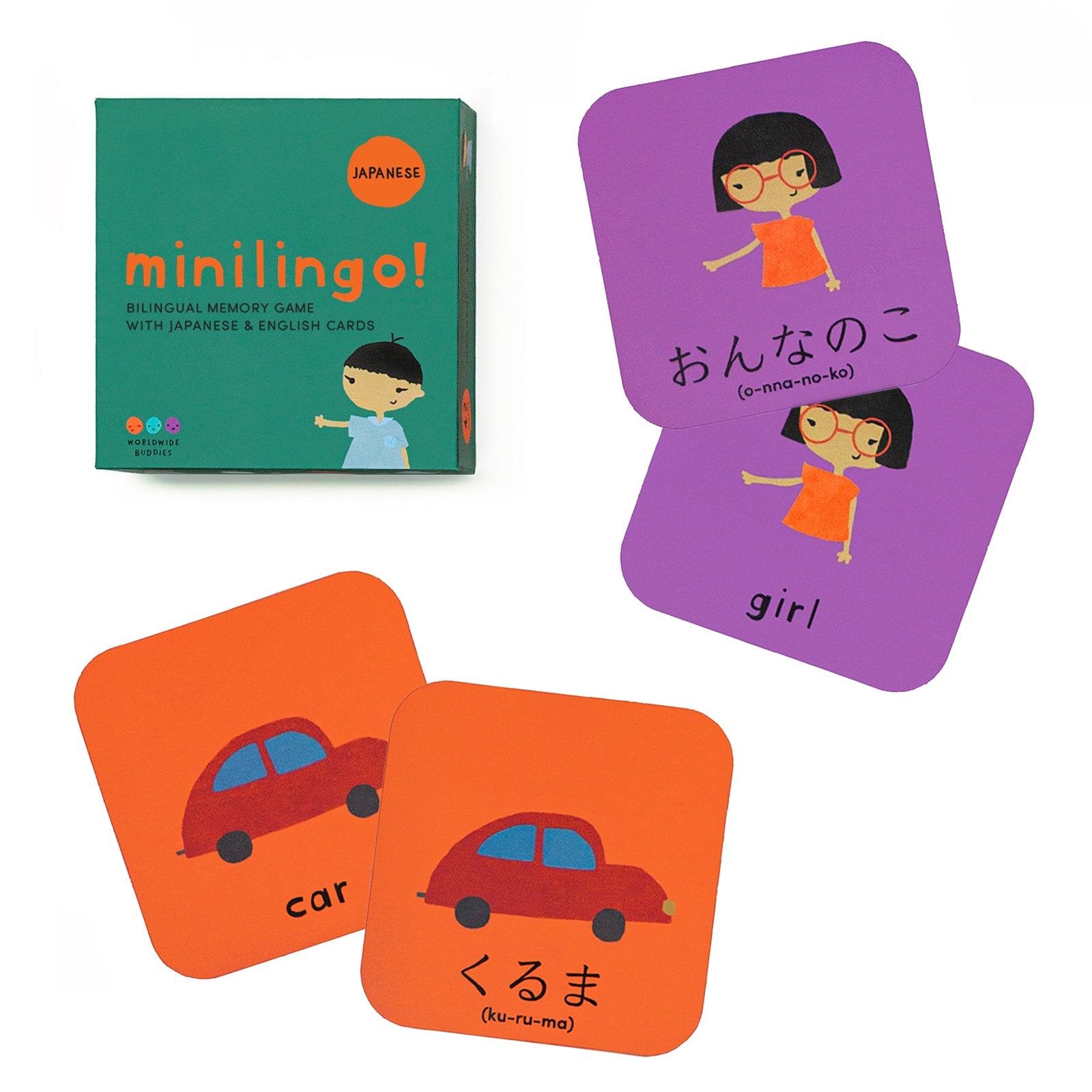 Minilingo Flashcards (English/Japanese)