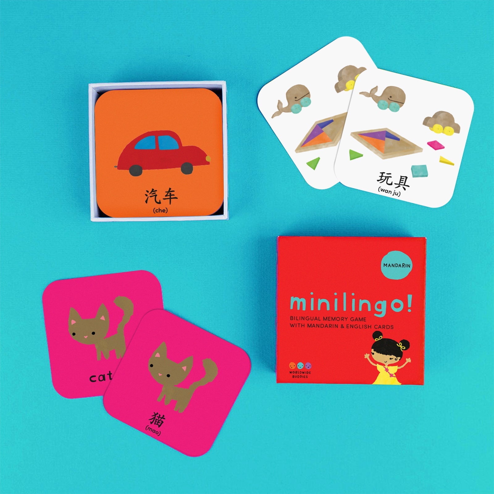 Minilingo Flashcards (English/Mandarin)