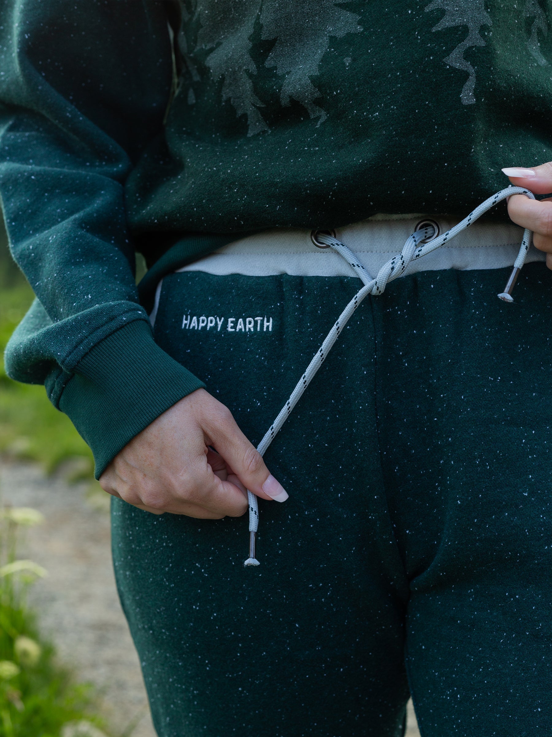 Misty Forest Joggers, a Organic Joggers by Happy Earth Apparel