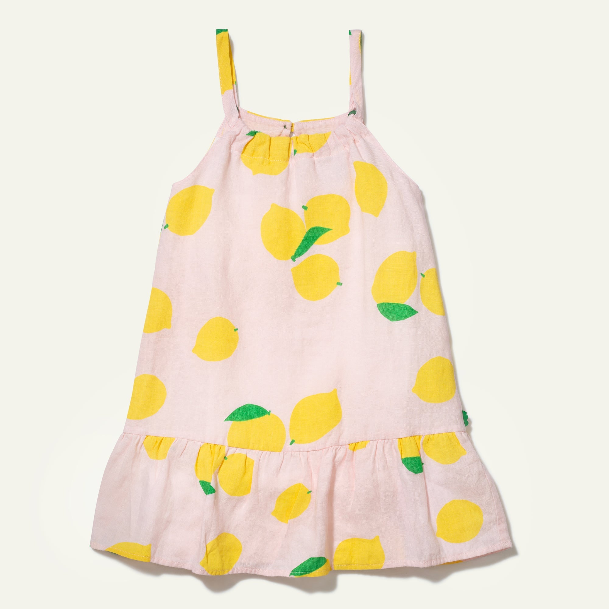 Lemon Strappy Kid Dress