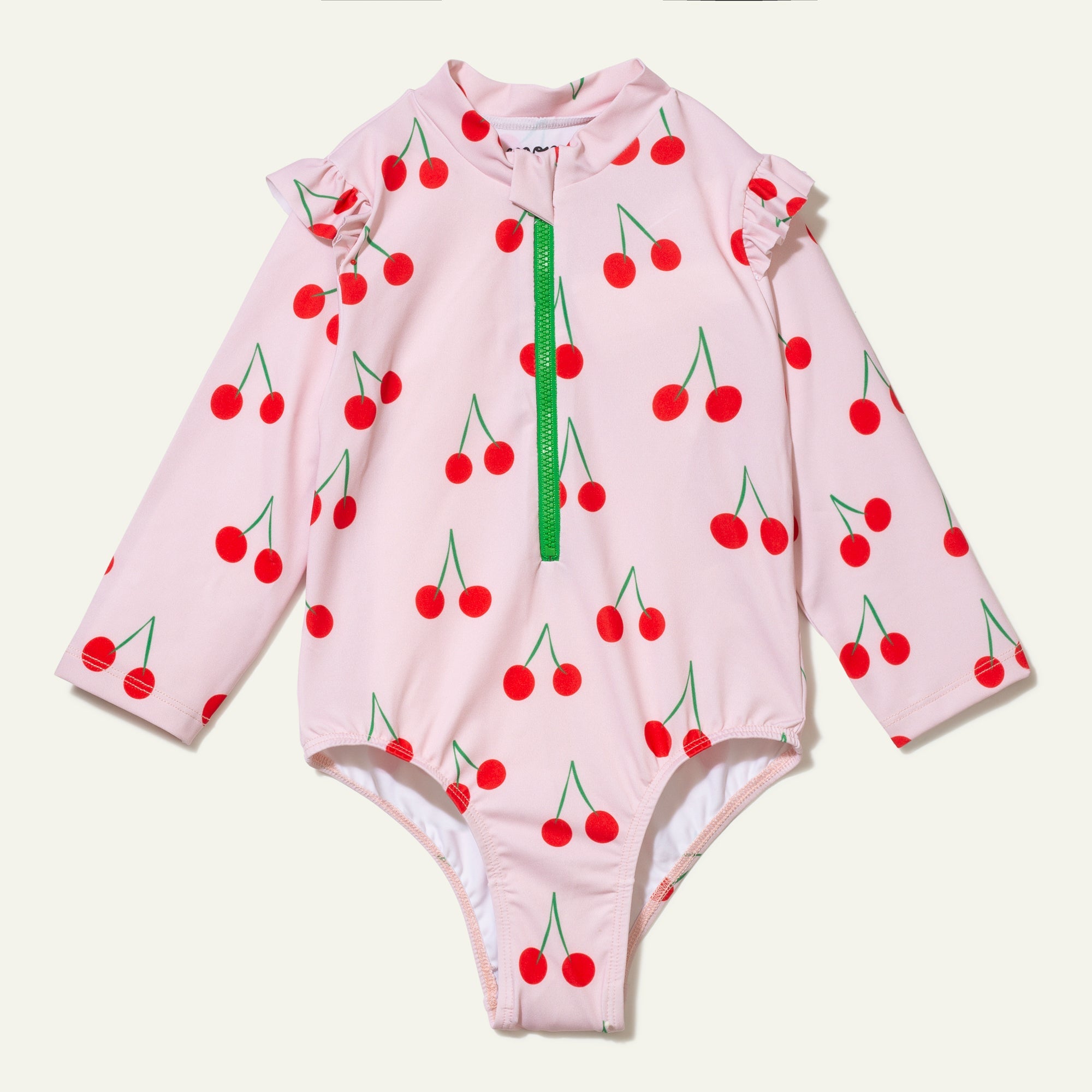 Cherry Kid Zipped Rashguard One-Piece