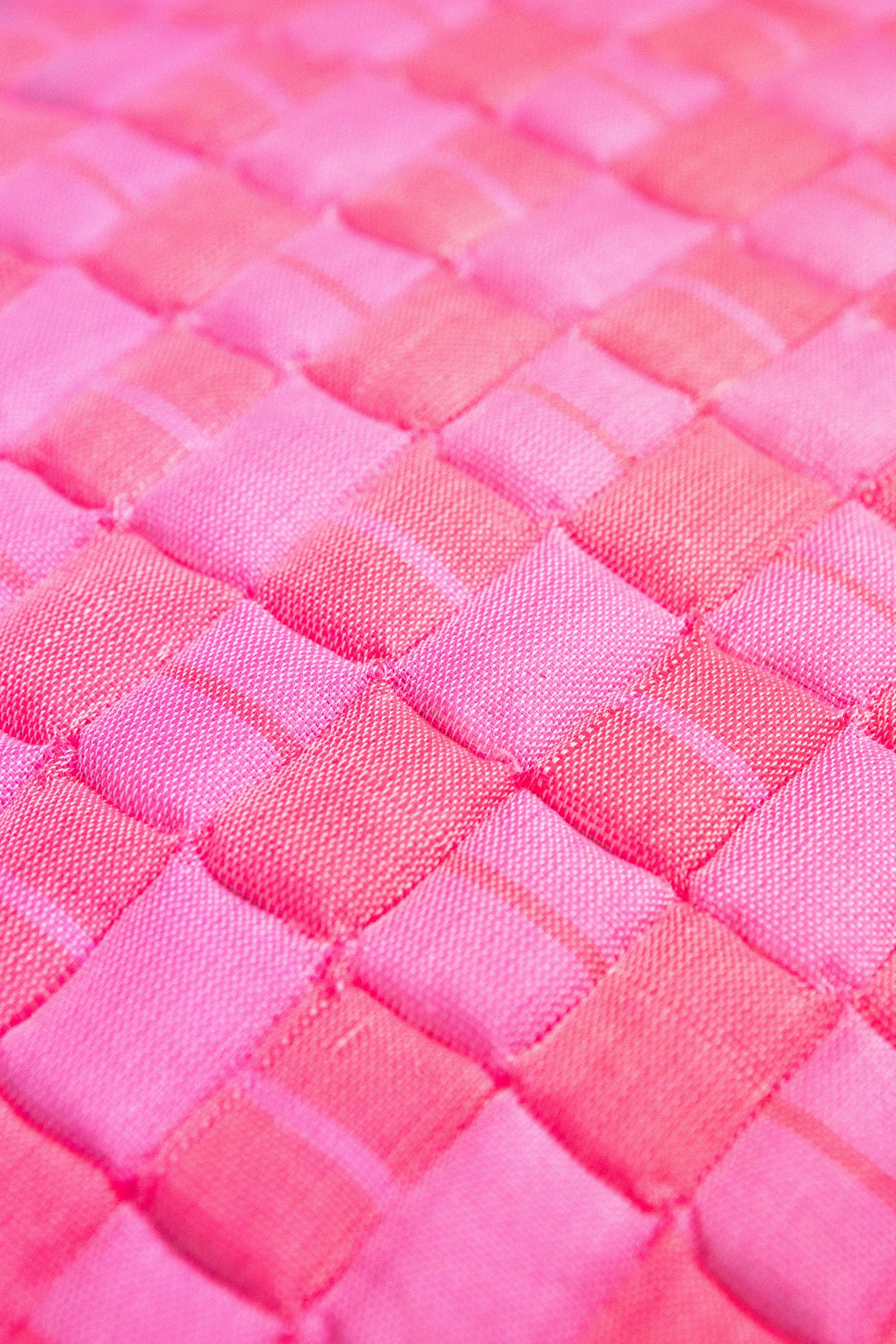 Sujani Quilted Pillow (Neon Pink)