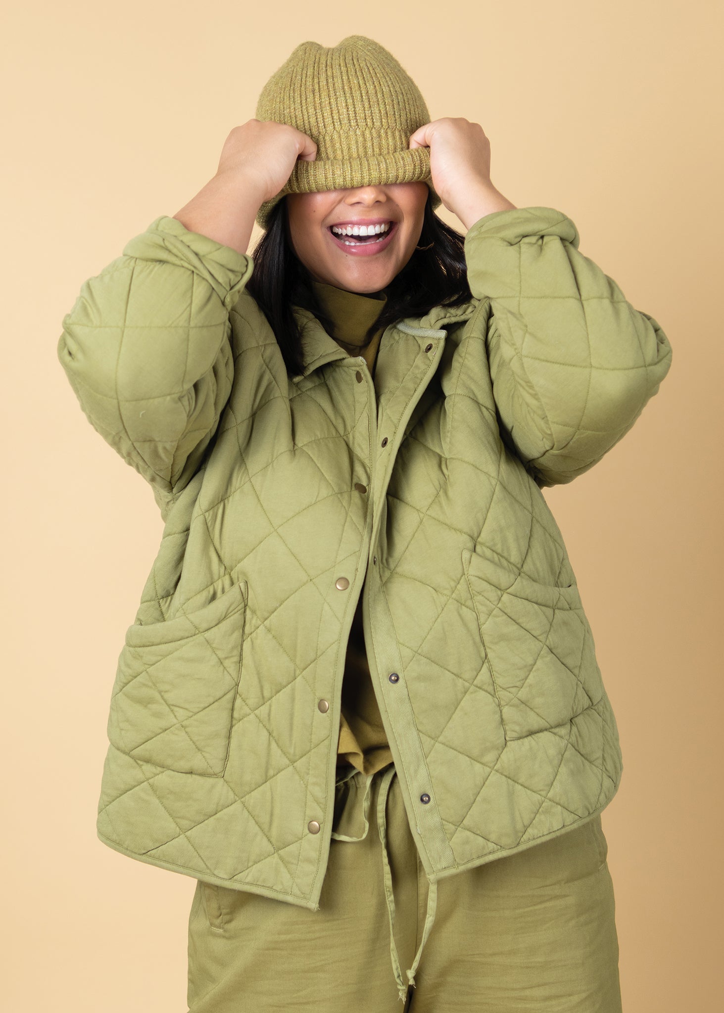 Countryside Quilted Jacket - Olive Oil