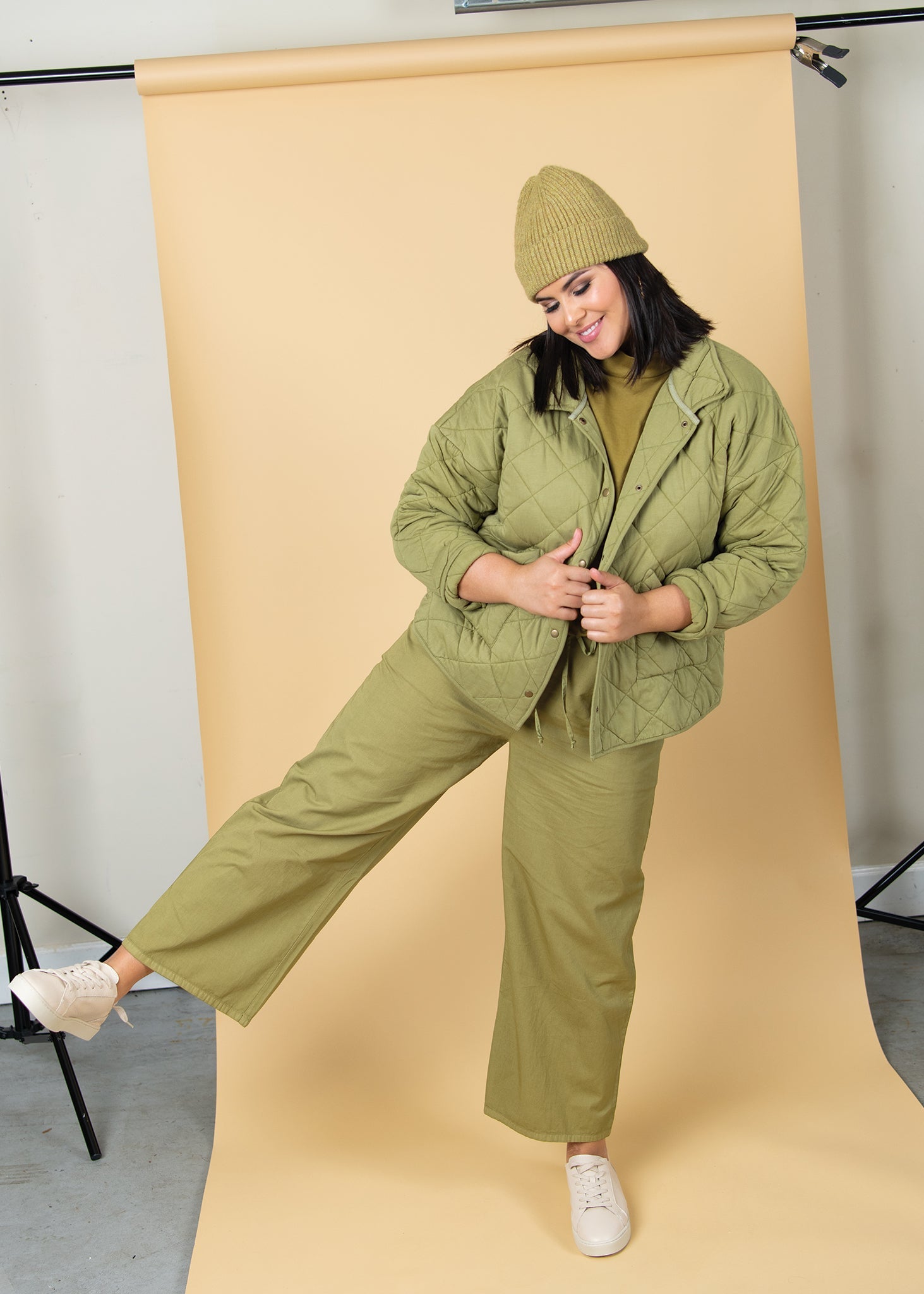 Countryside Quilted Jacket - Olive Oil