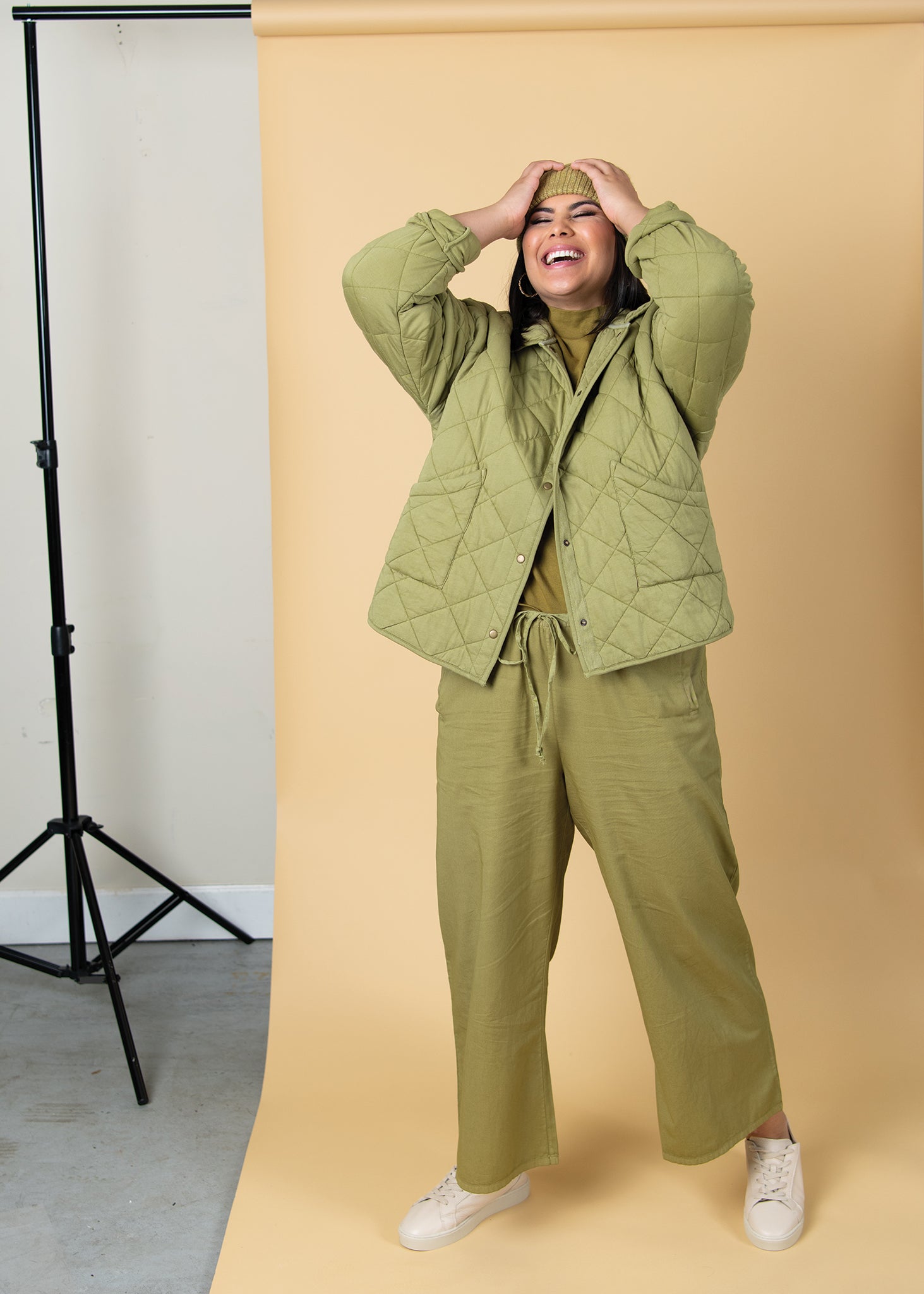 Countryside Quilted Jacket - Olive Oil