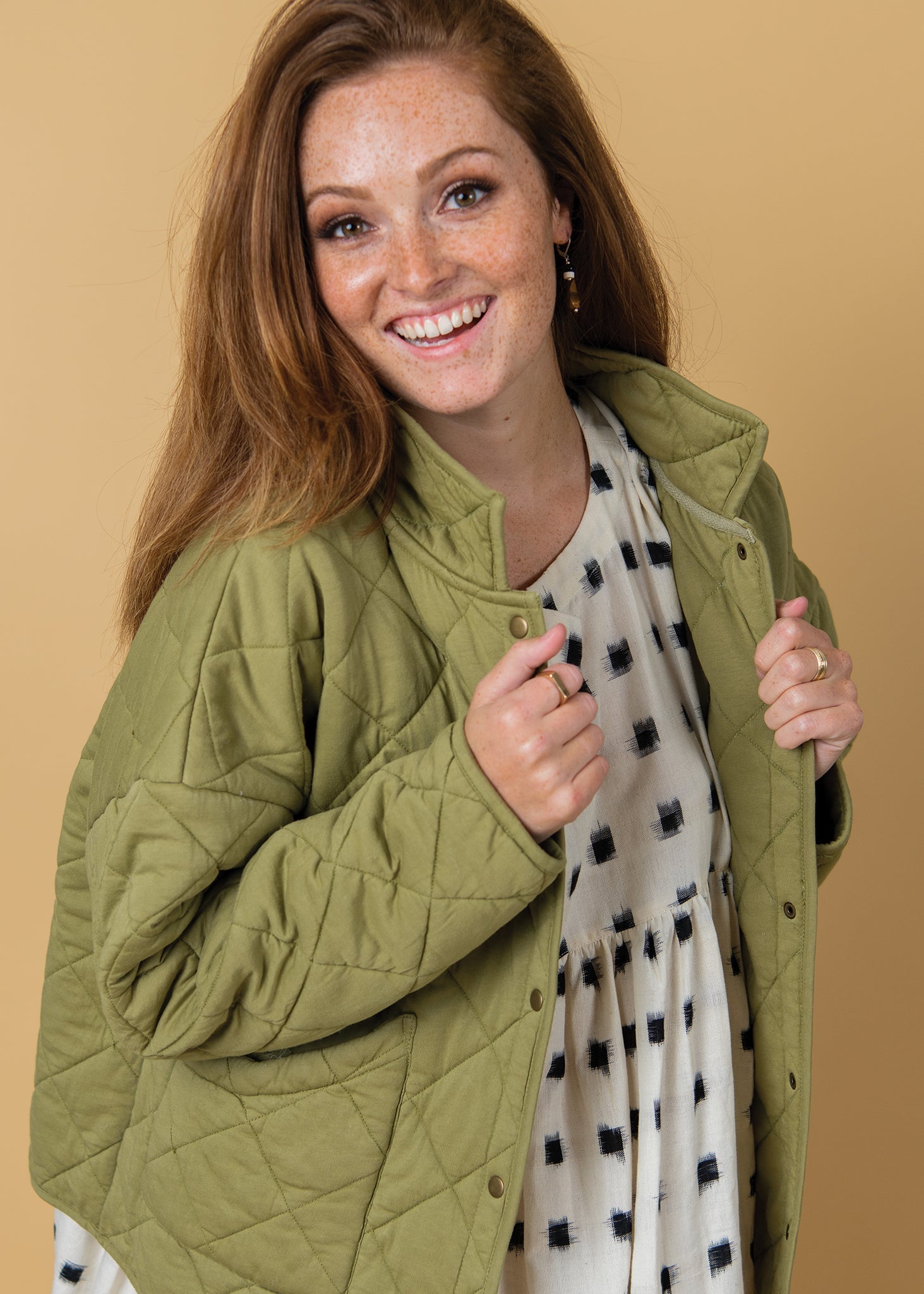 Countryside Quilted Jacket - Olive Oil