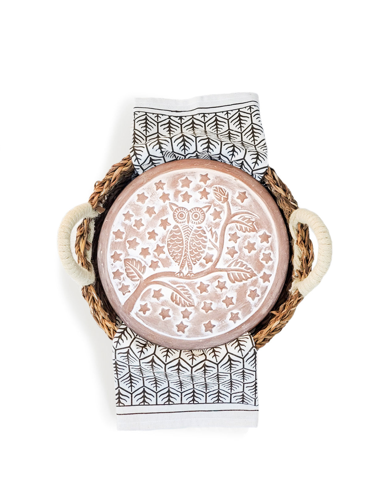 Bread Warmer Gift Set (Owl Round)