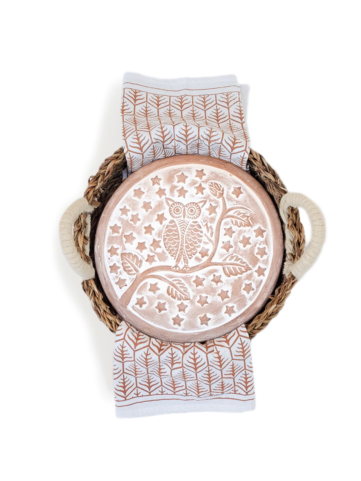 Bread Warmer Gift Set (Owl Round)