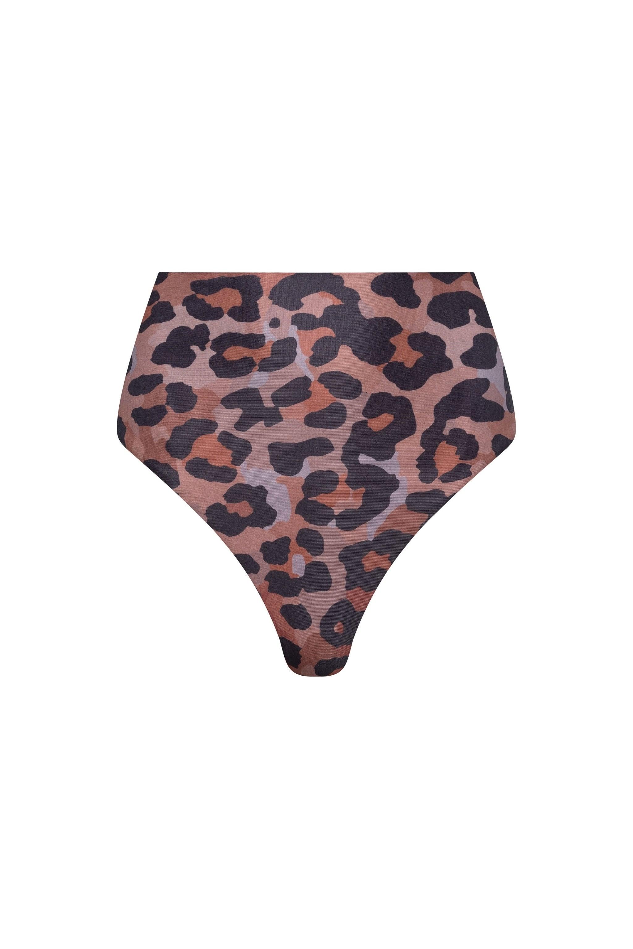 Palermo High Waist Bikini Bottom (Leopard)