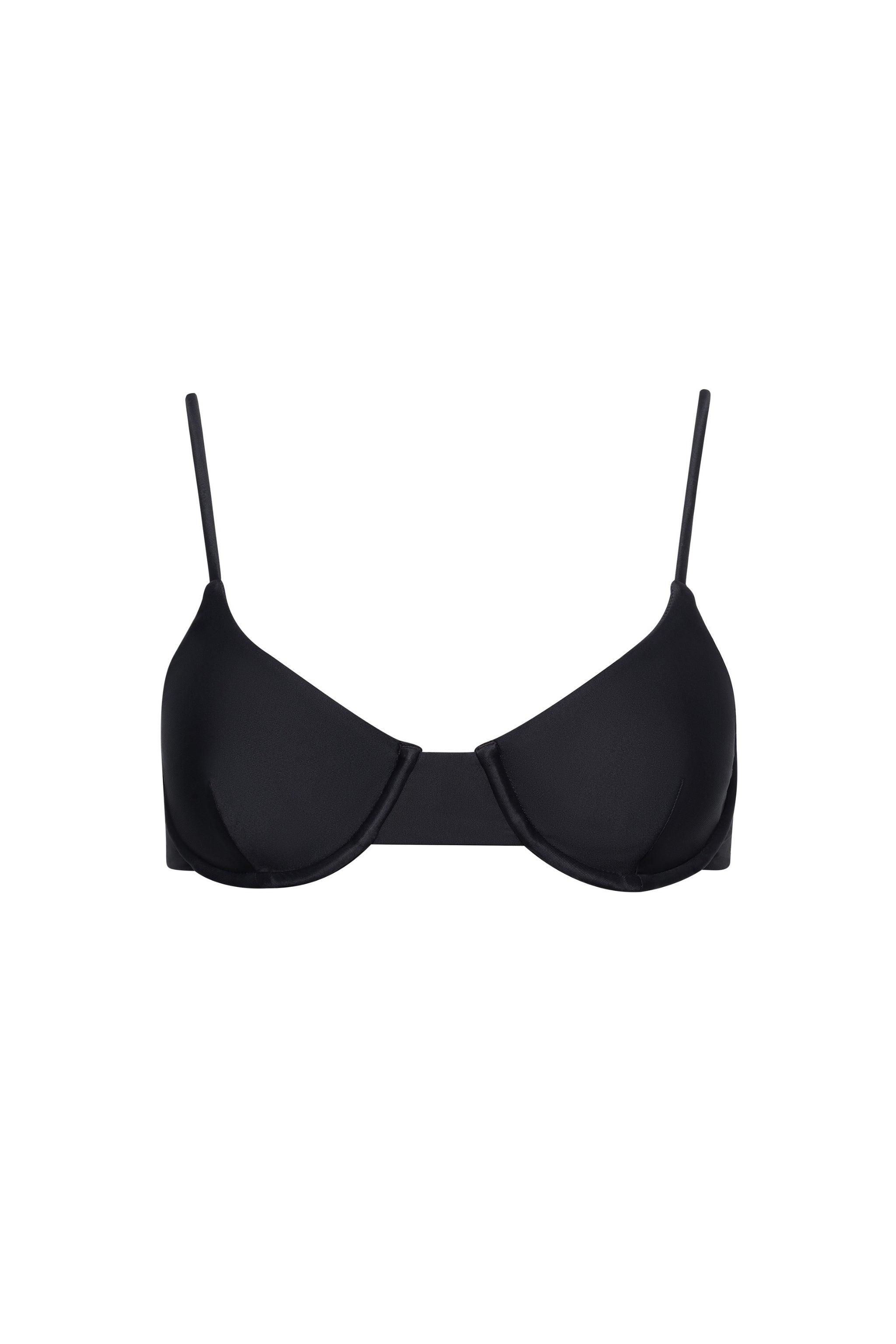 Palermo Underwire Bikini Top (Black)