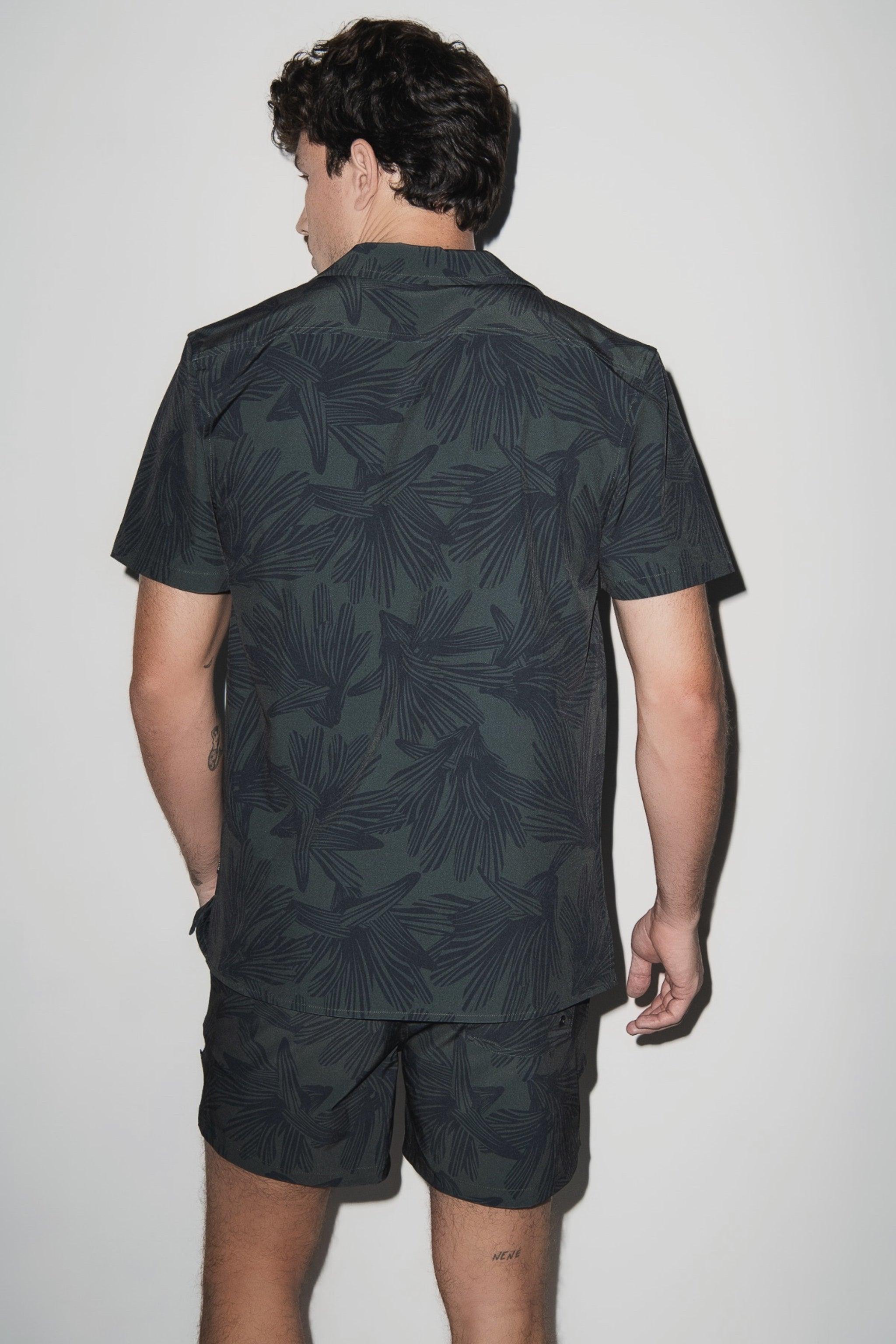 Saint Tropez Cabana Shirt (Dark Olive)