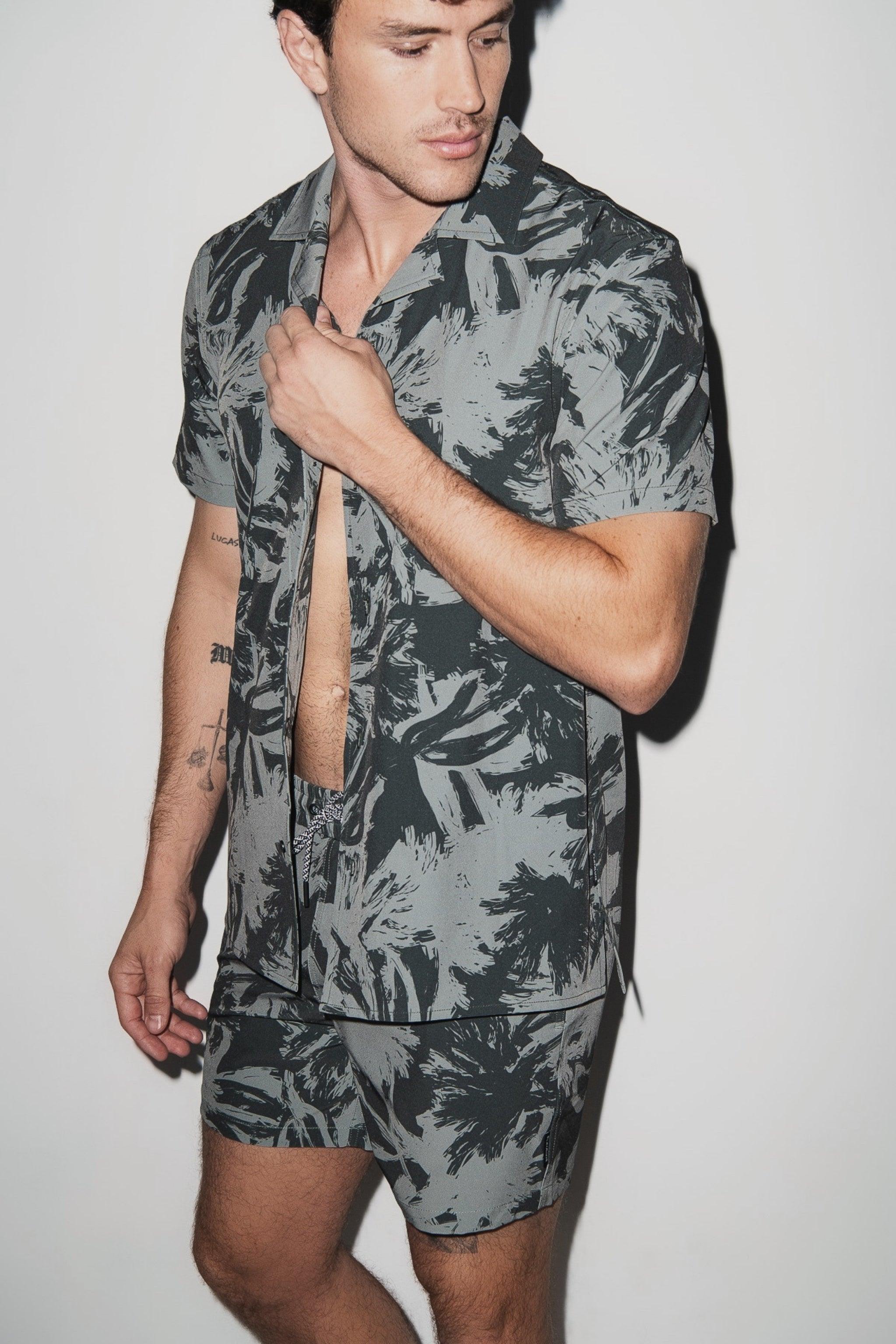 Saint Tropez Cabana Shirt (Light Fern)