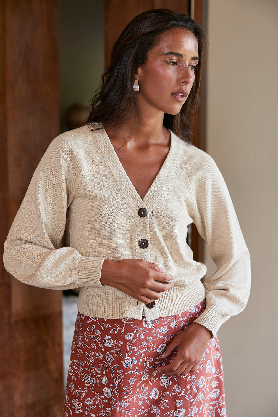 Greta Cardigan (Sand)