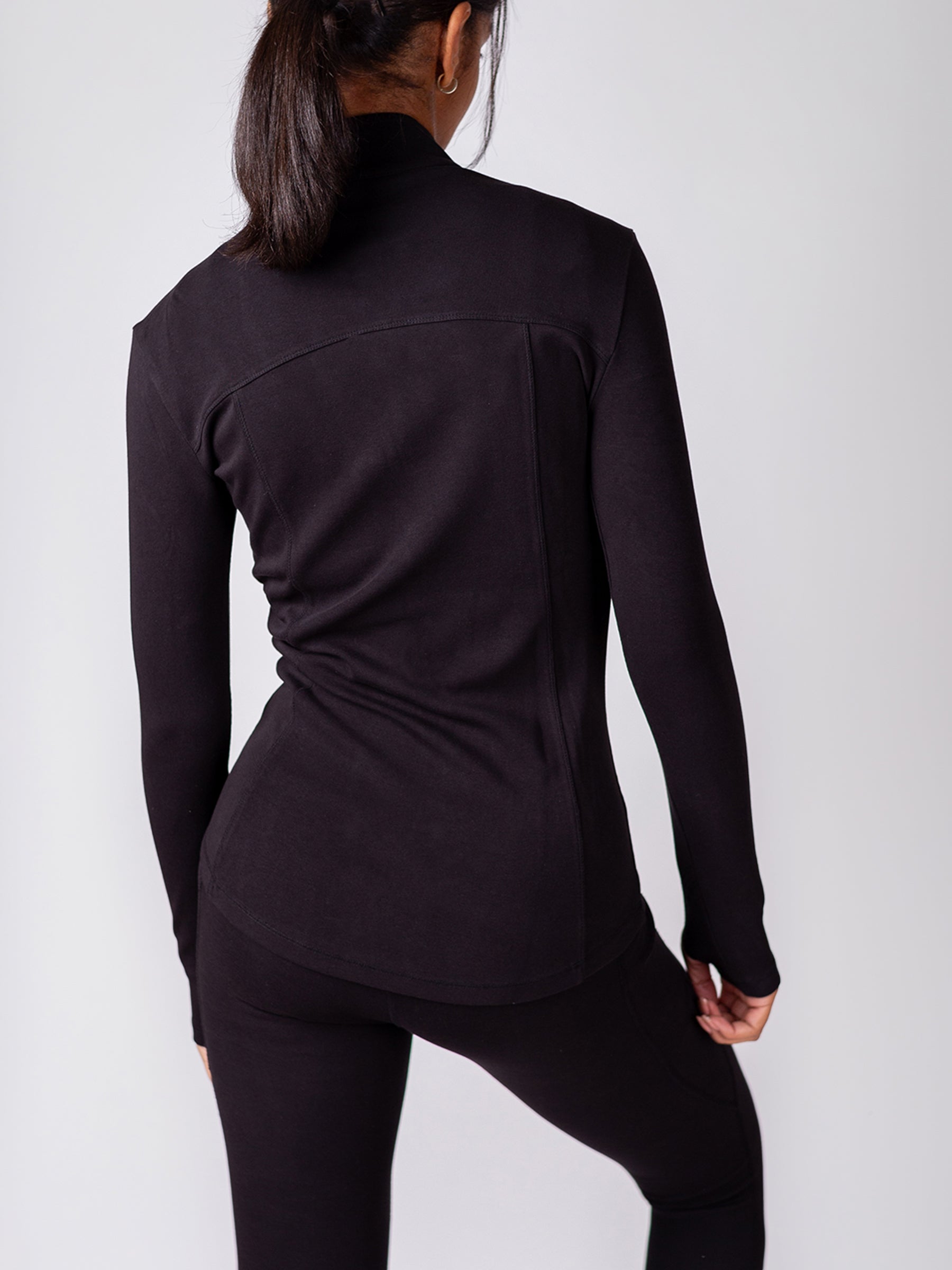 PlantTec™ Organic Contour Jacket | Eclipse, a Organic Activewear by Happy Earth Apparel