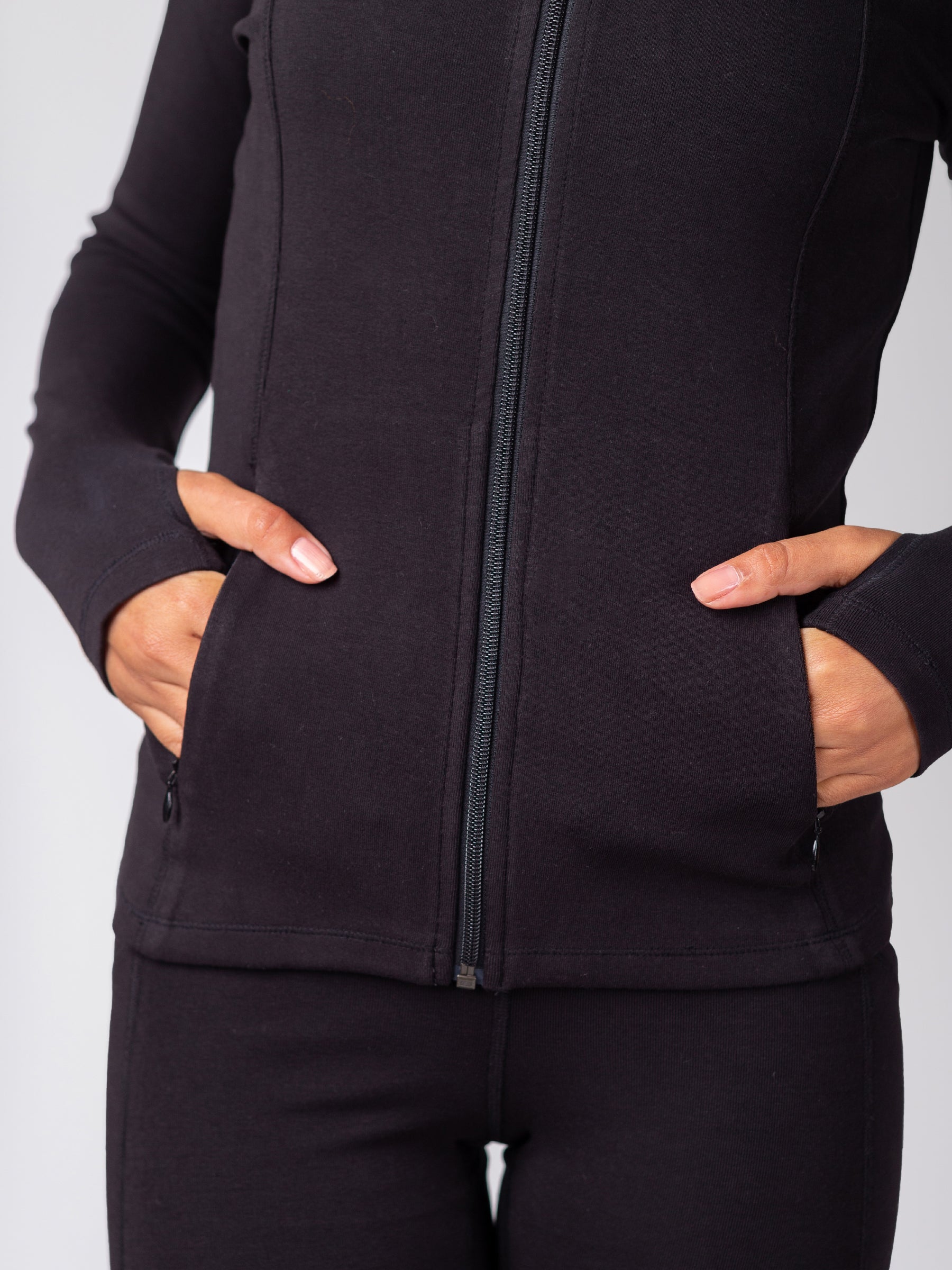 PlantTec™ Organic Contour Jacket | Eclipse, a Organic Activewear by Happy Earth Apparel