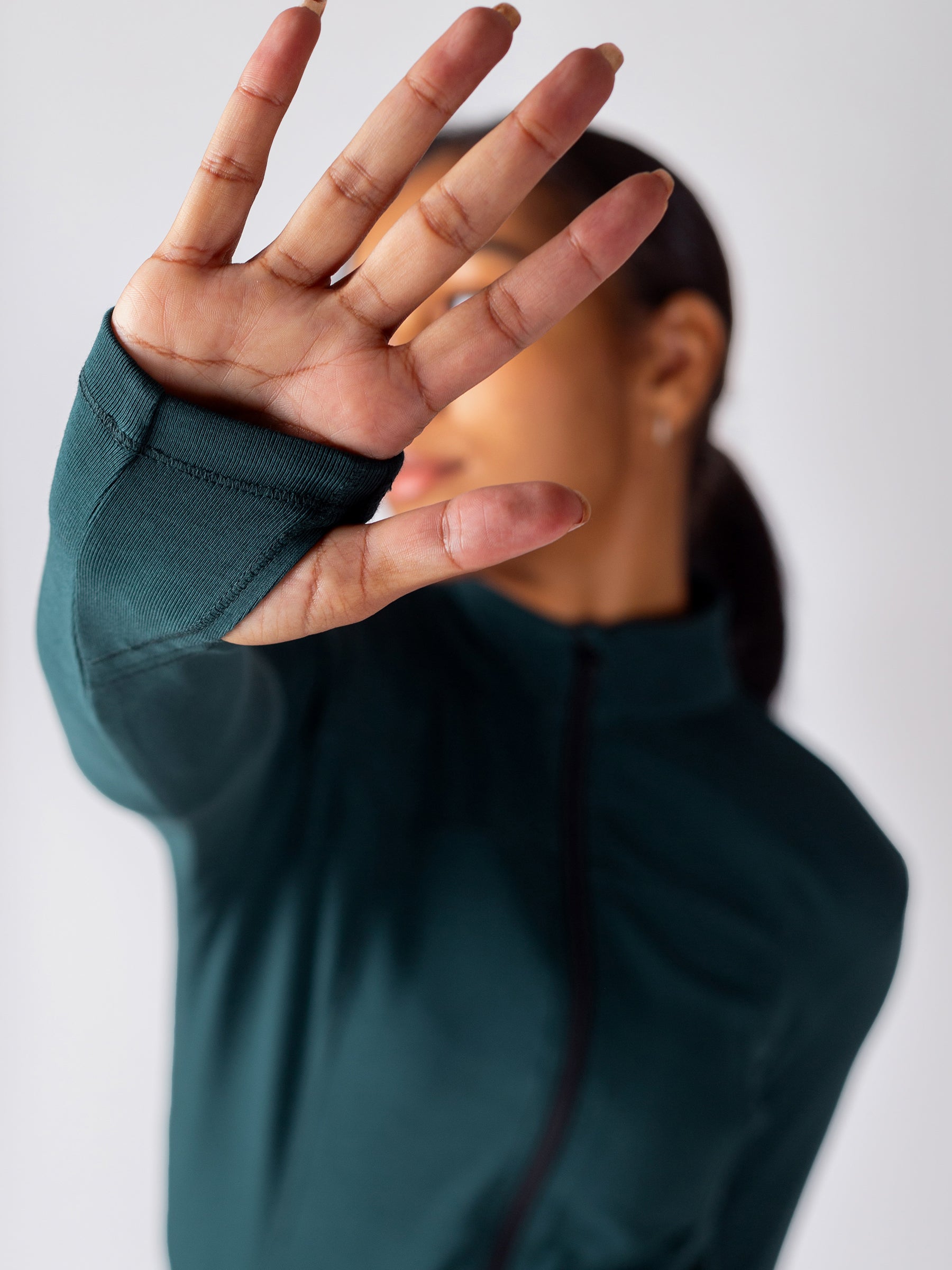 PlantTec™ Organic Contour Jacket | Monstera, a Organic Activewear by Happy Earth Apparel