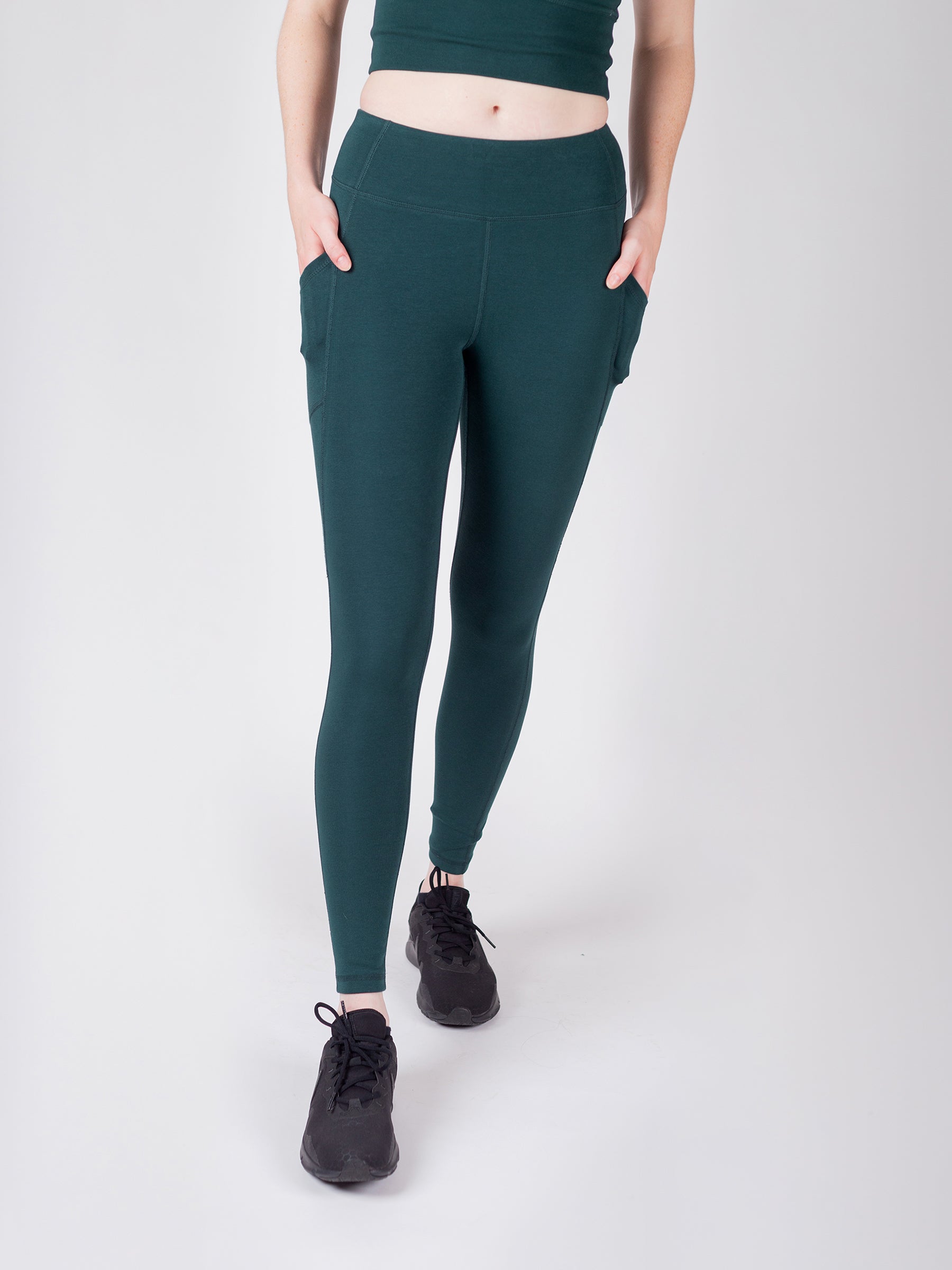 PlantTec™ Organic Leggings | Monstera, a Organic Activewear by Happy Earth Apparel
