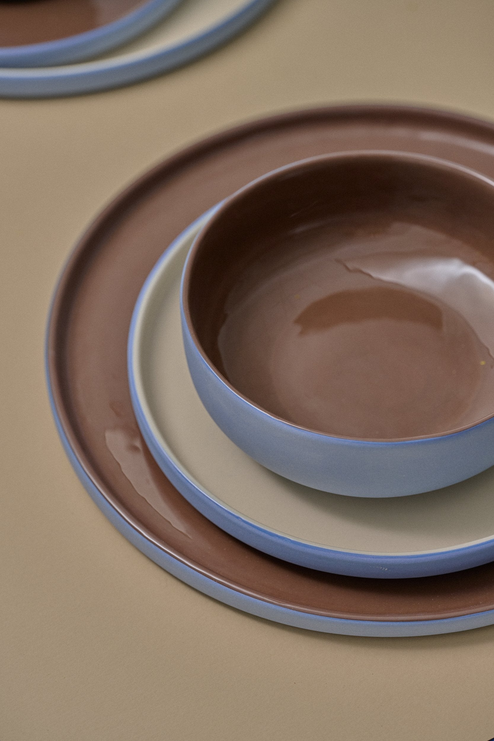 Porcelain Bowl (Forget-me-not/Chocolate)