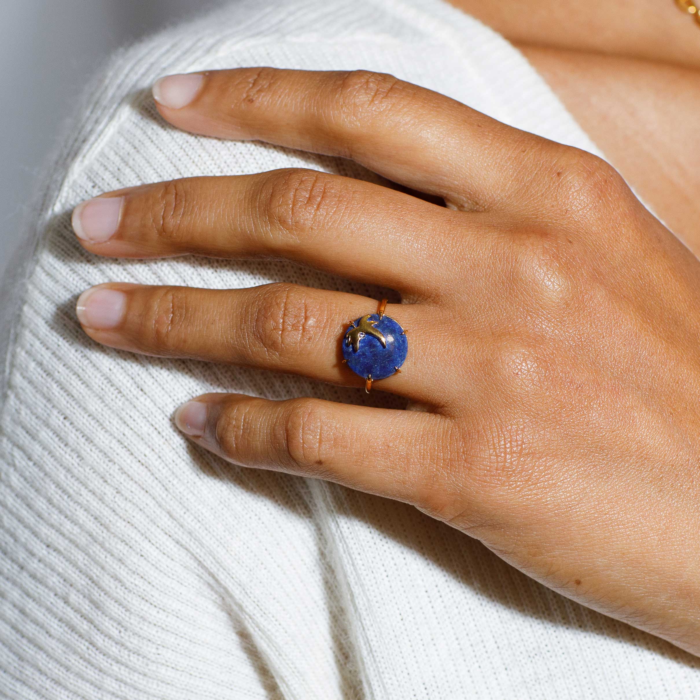 Ray of Light Lapis Ring