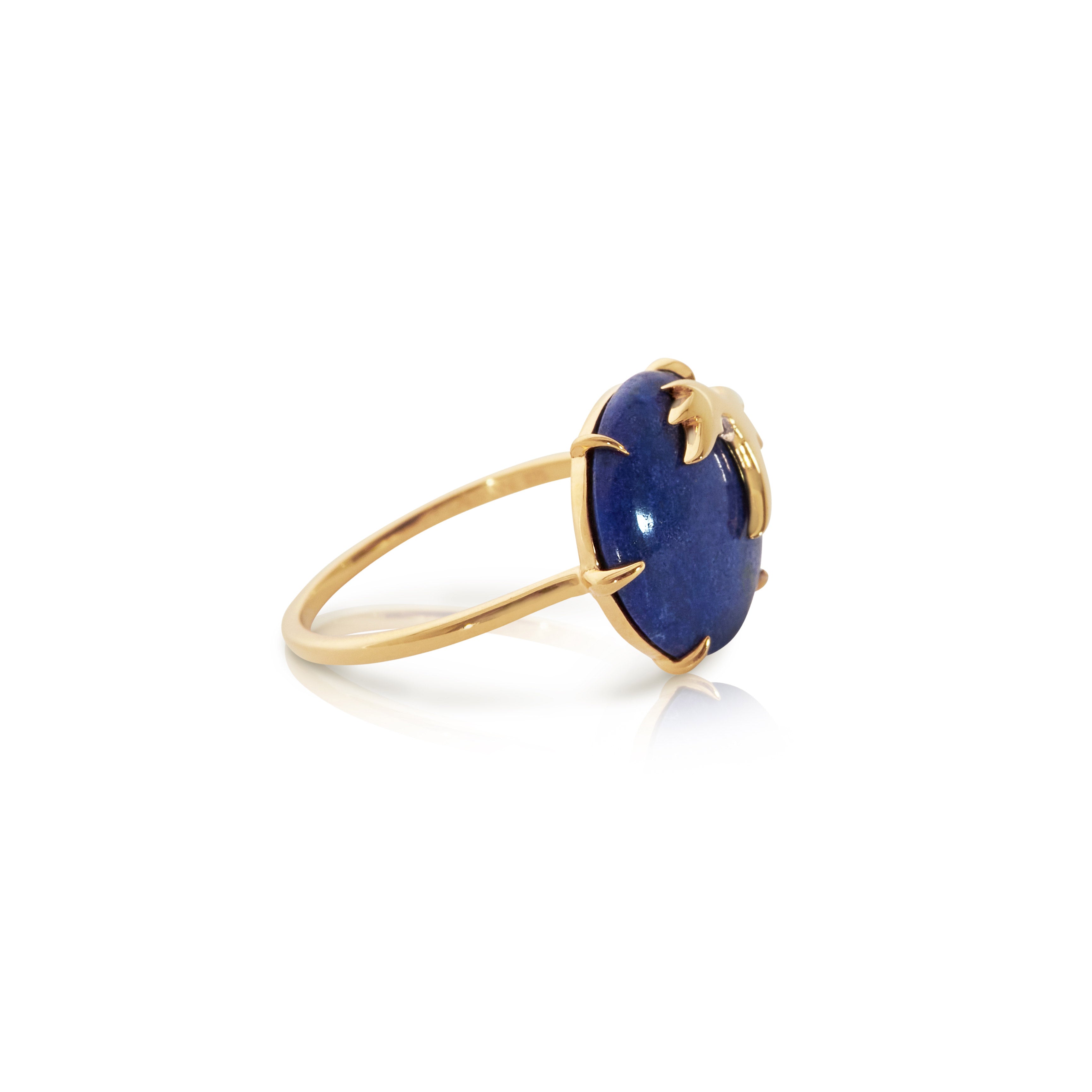 lapis lazuli gold vermeil ring