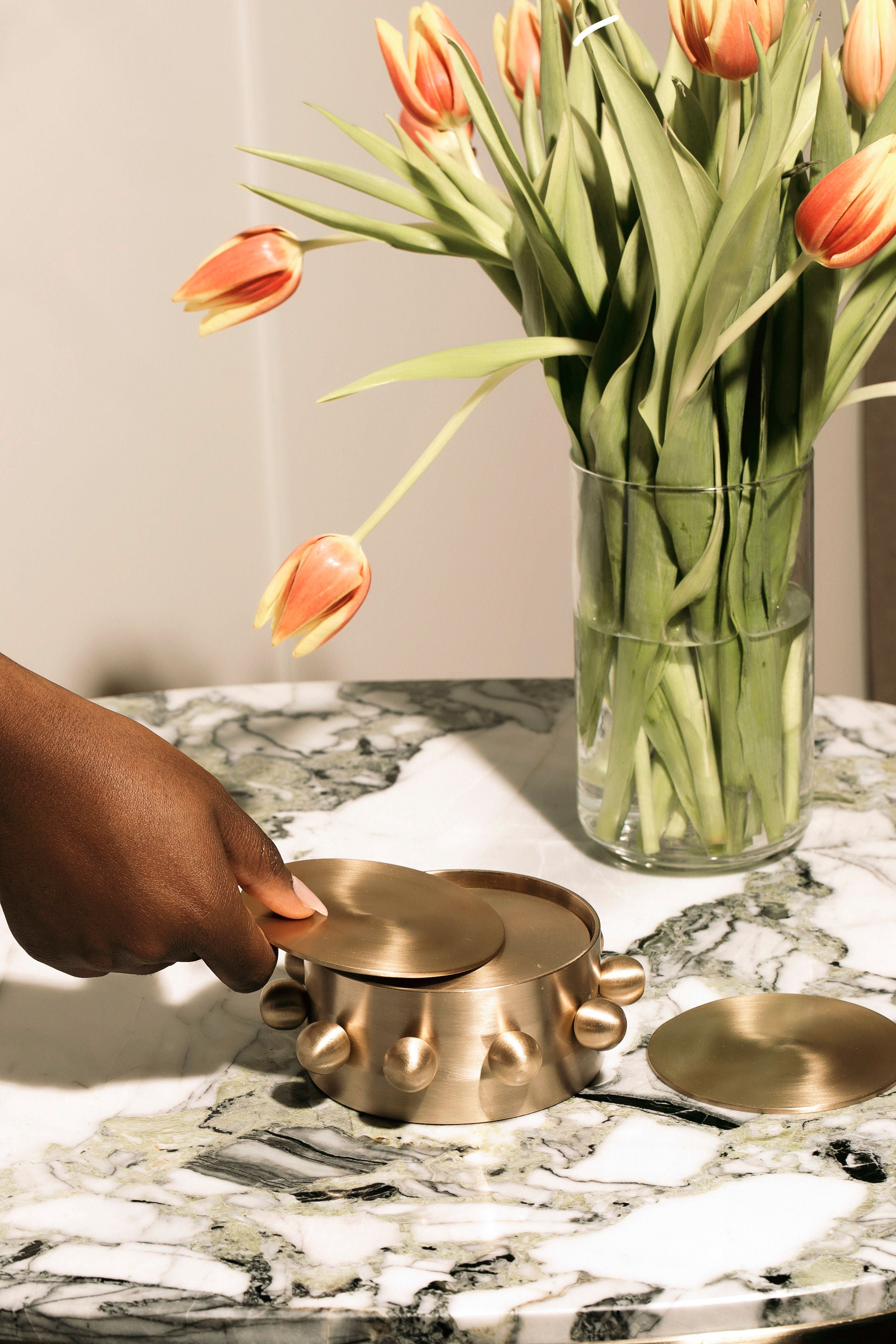 Kaiba Coaster Set (Brass)