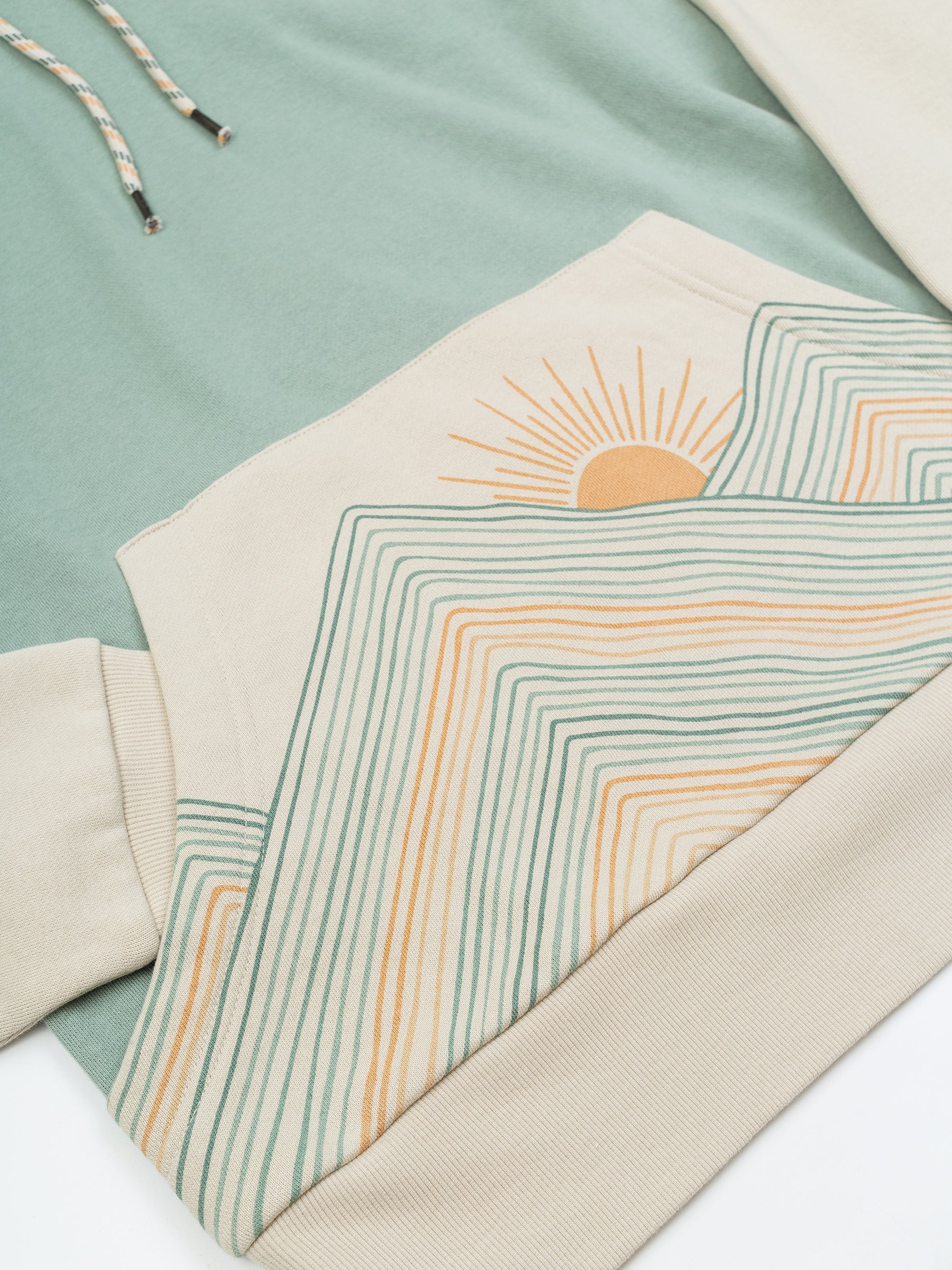 Rainbow Mountains Hoodie, a Organic Hoodie by Happy Earth Apparel